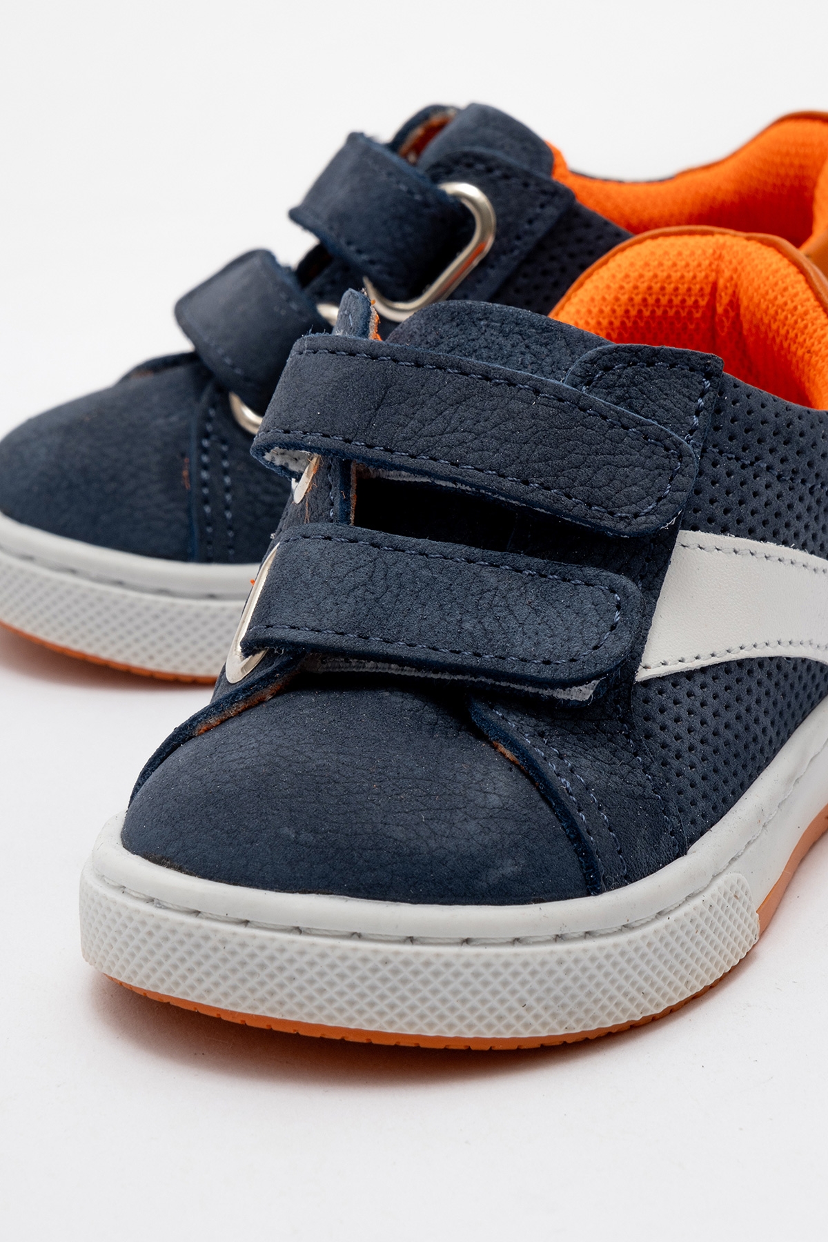 Erkek Çocuk Mavi Hakiki Deri Günlük İlk Adım Ayakkabı - Görsel 3