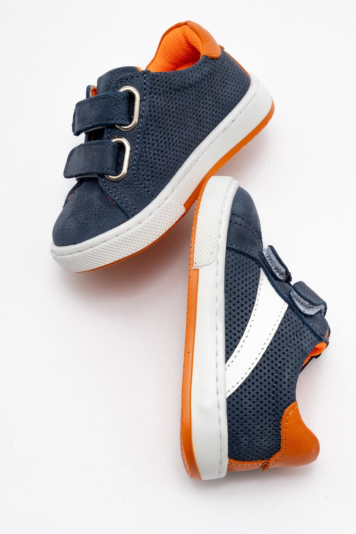 Erkek Çocuk Mavi Hakiki Deri Günlük İlk Adım Ayakkabı - Görsel 5