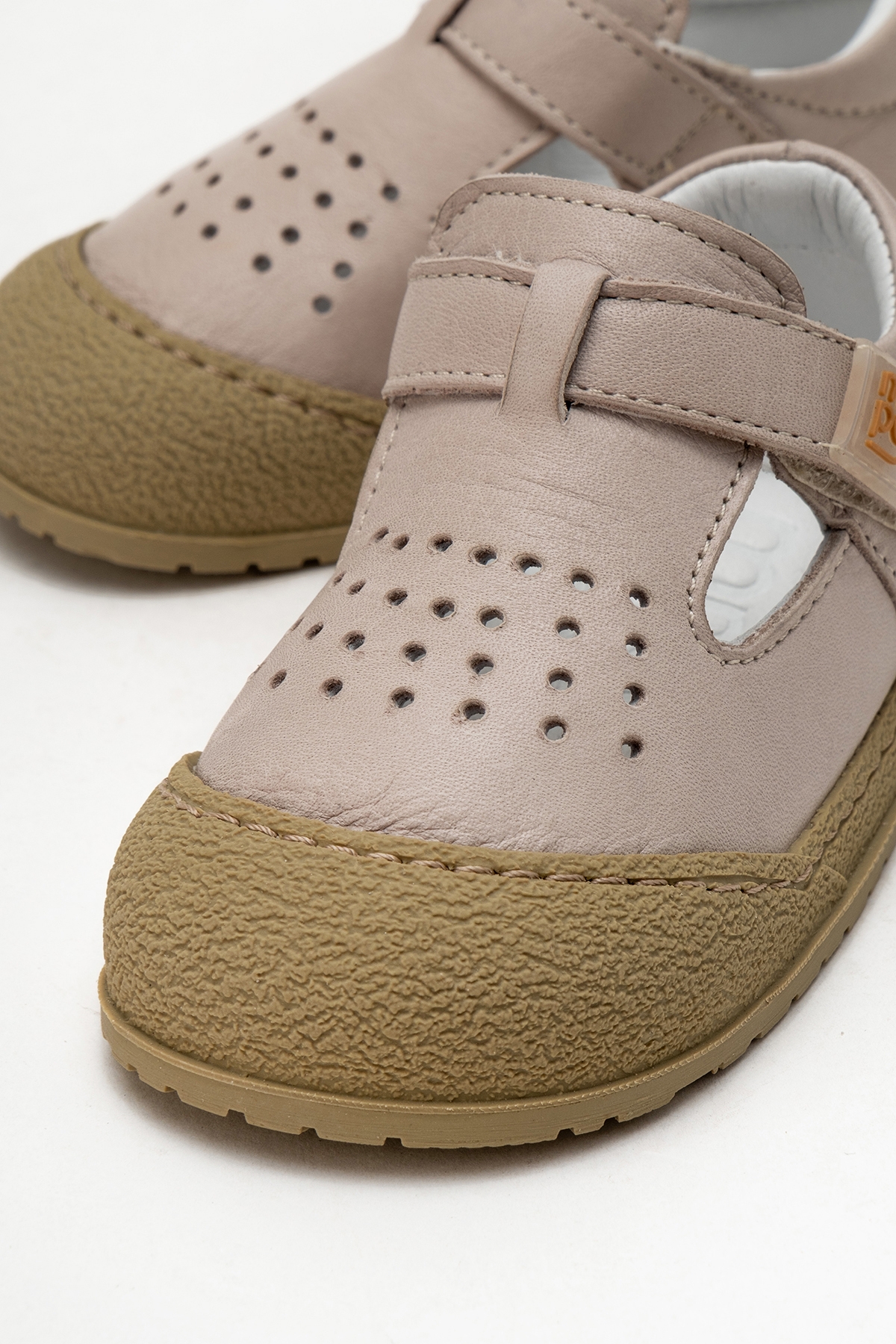 Unisex Çocuk Gri Hakiki Deri Günlük İlk Adım Ayakkabı - Görsel 3