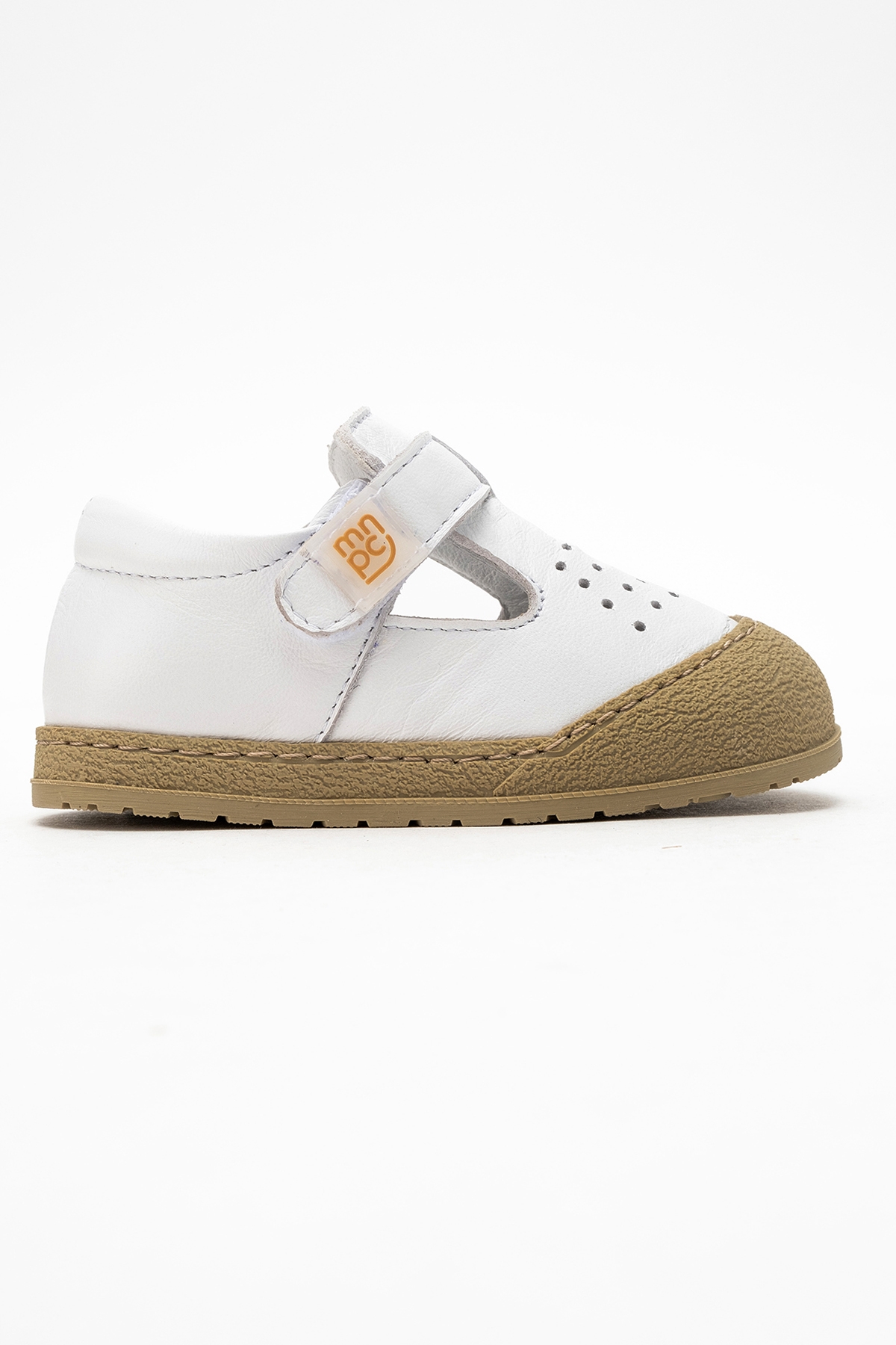 Unisex Çocuk Beyaz Hakiki Deri Günlük İlk Adım Ayakkabı - Görsel 6