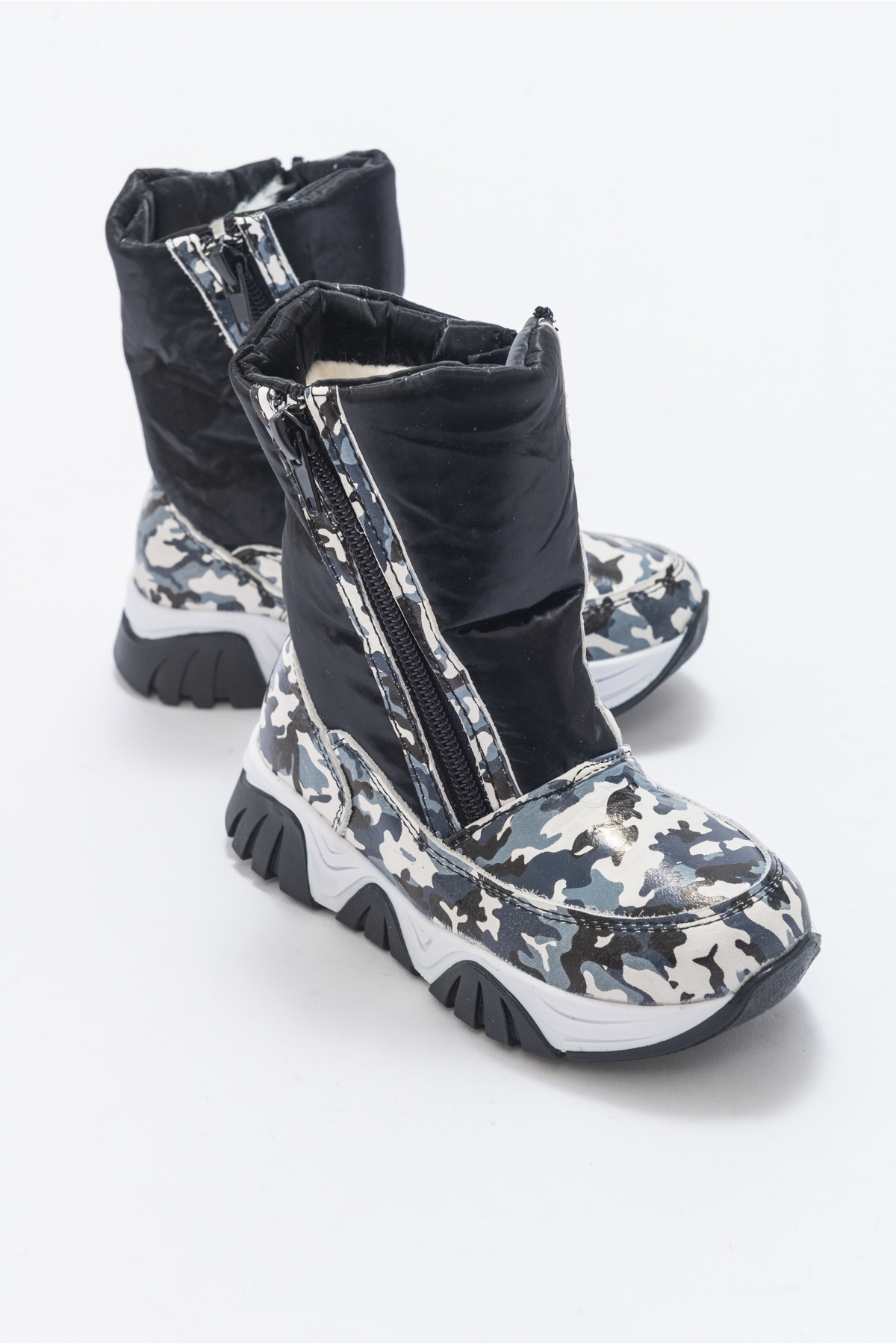 Erkek Çocuk Siyah Hakiki Deri Suya Dayanıklı Anatomik Günlük Bot - Görsel 3