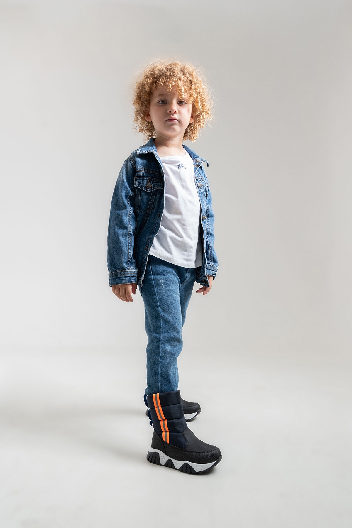 Erkek Çocuk Lacivert Suni Deri Suya Dayanıklı Kürklü Günlük Bot - Görsel 2