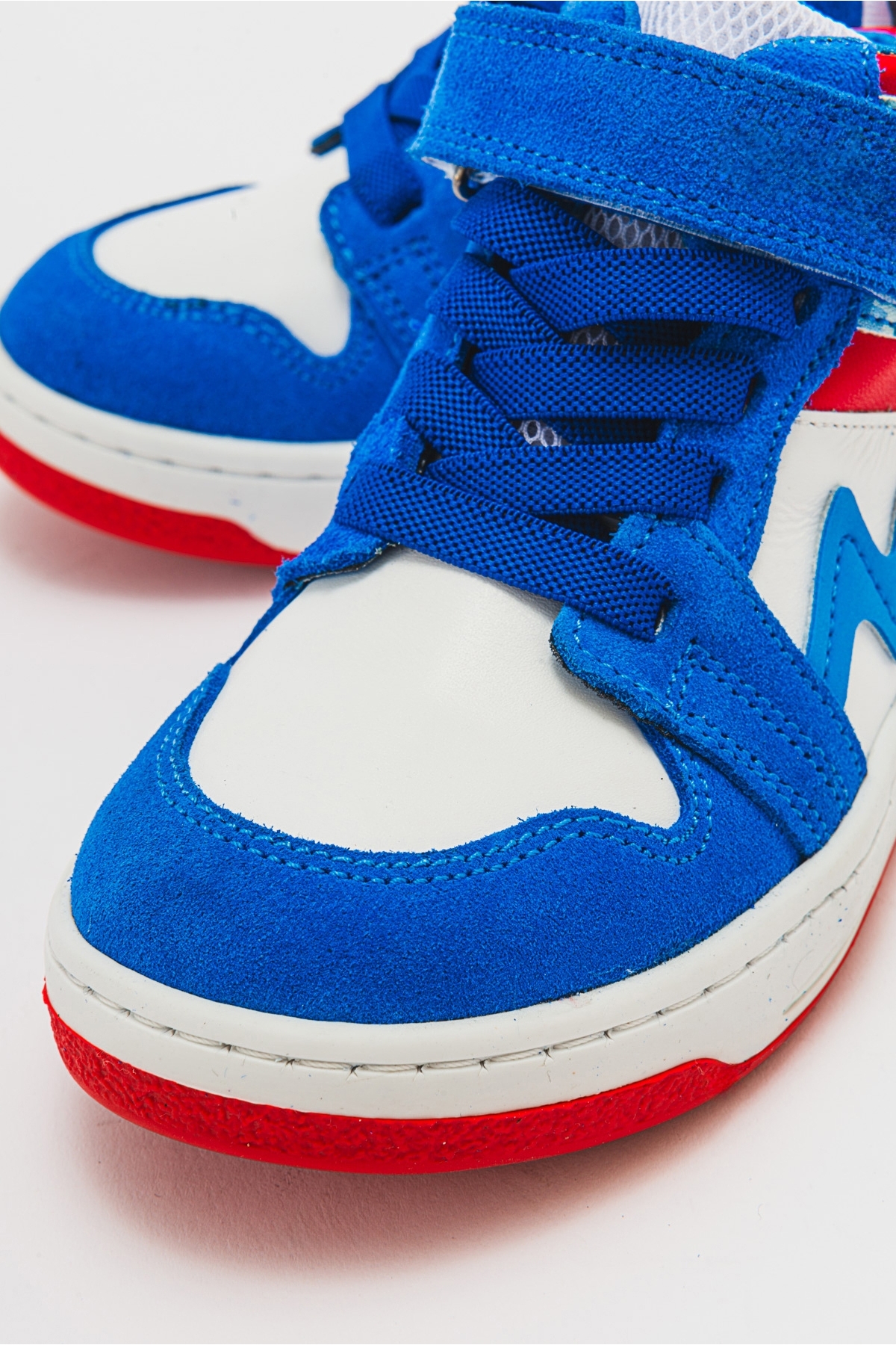 Unisex Çocuk Saks Mavi Baskı Hakiki Deri Suya Dayanıklı Anatomik Günlük Bot - Görsel 5