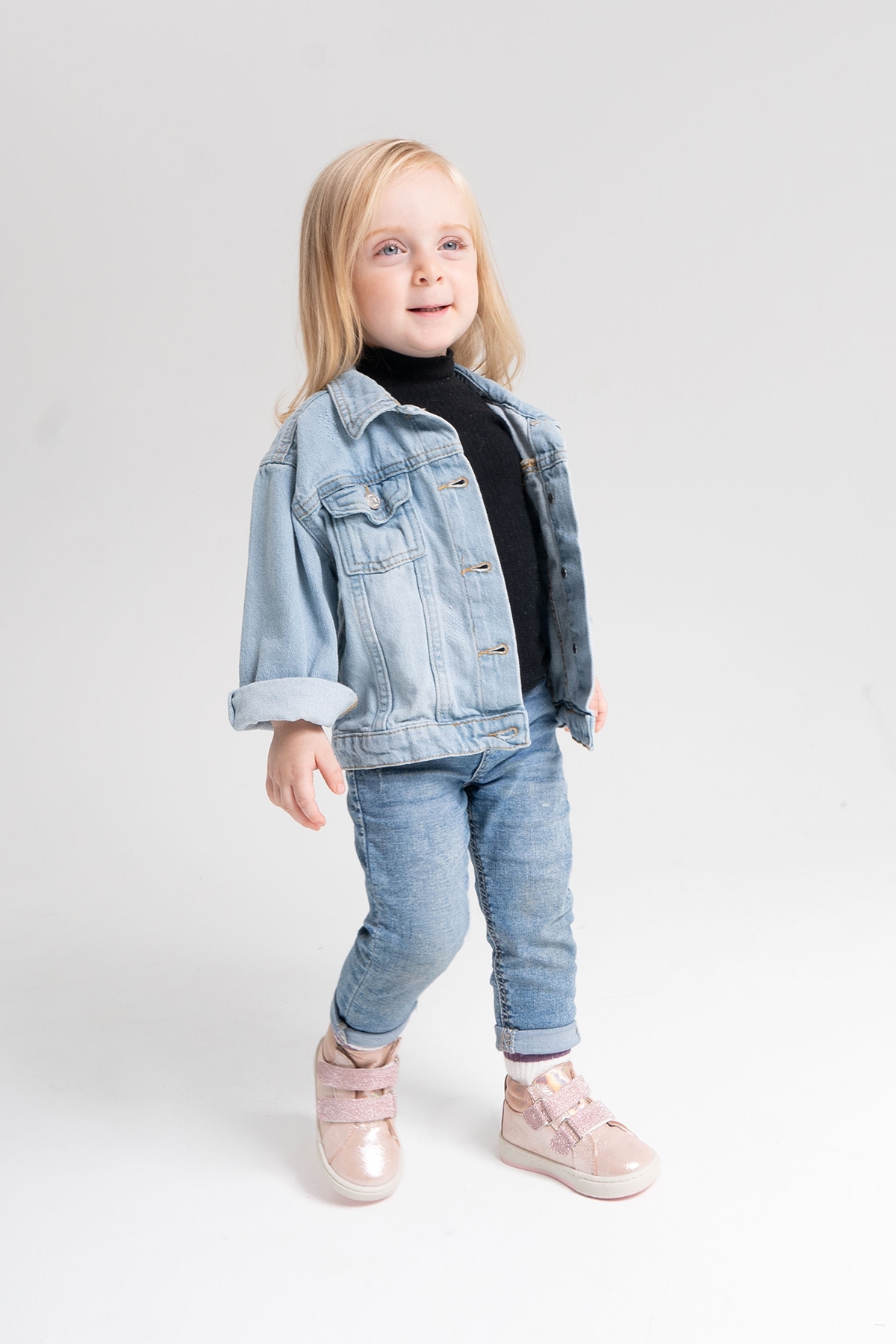 Kız Çocuk Pudra Hakiki Deri Suya Dayanıklı Anatomik İlk Adım Bot - Görsel 2