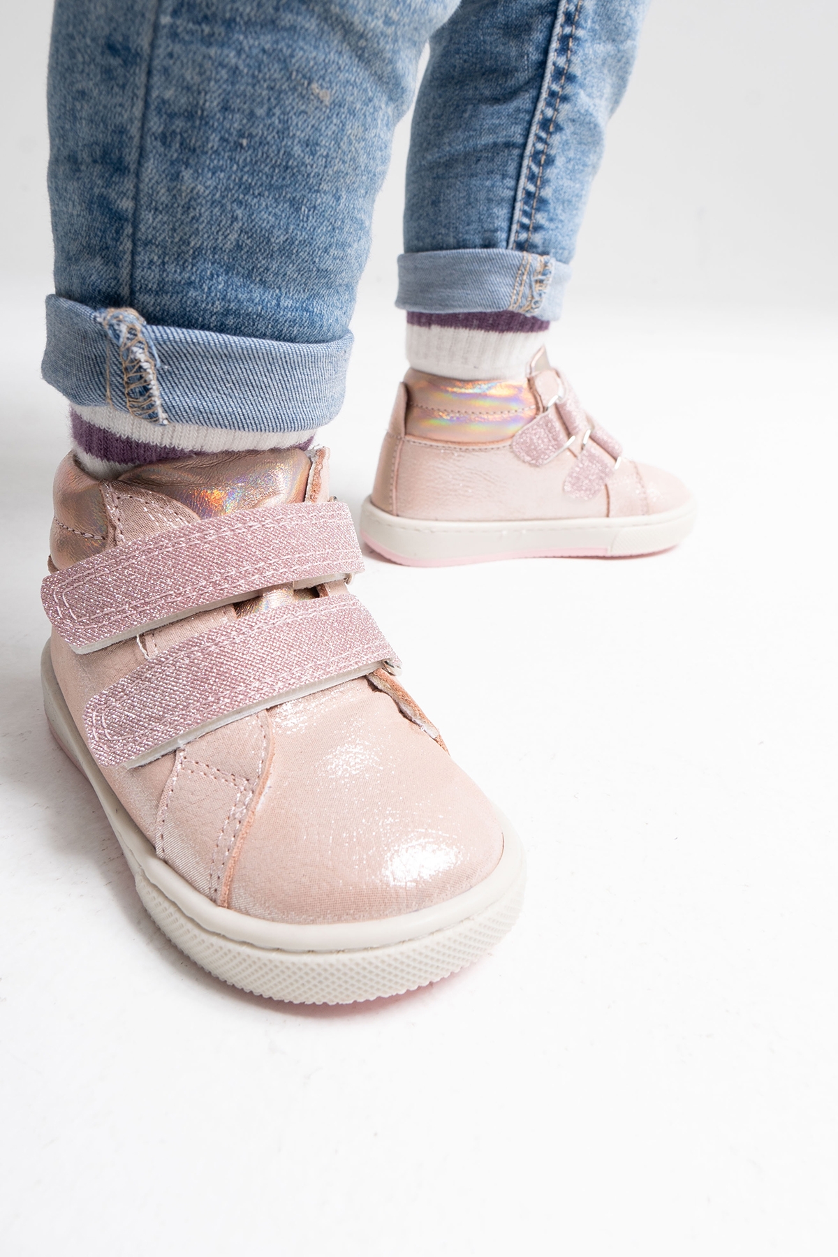 Kız Çocuk Pudra Hakiki Deri Suya Dayanıklı Anatomik İlk Adım Bot - Görsel 5