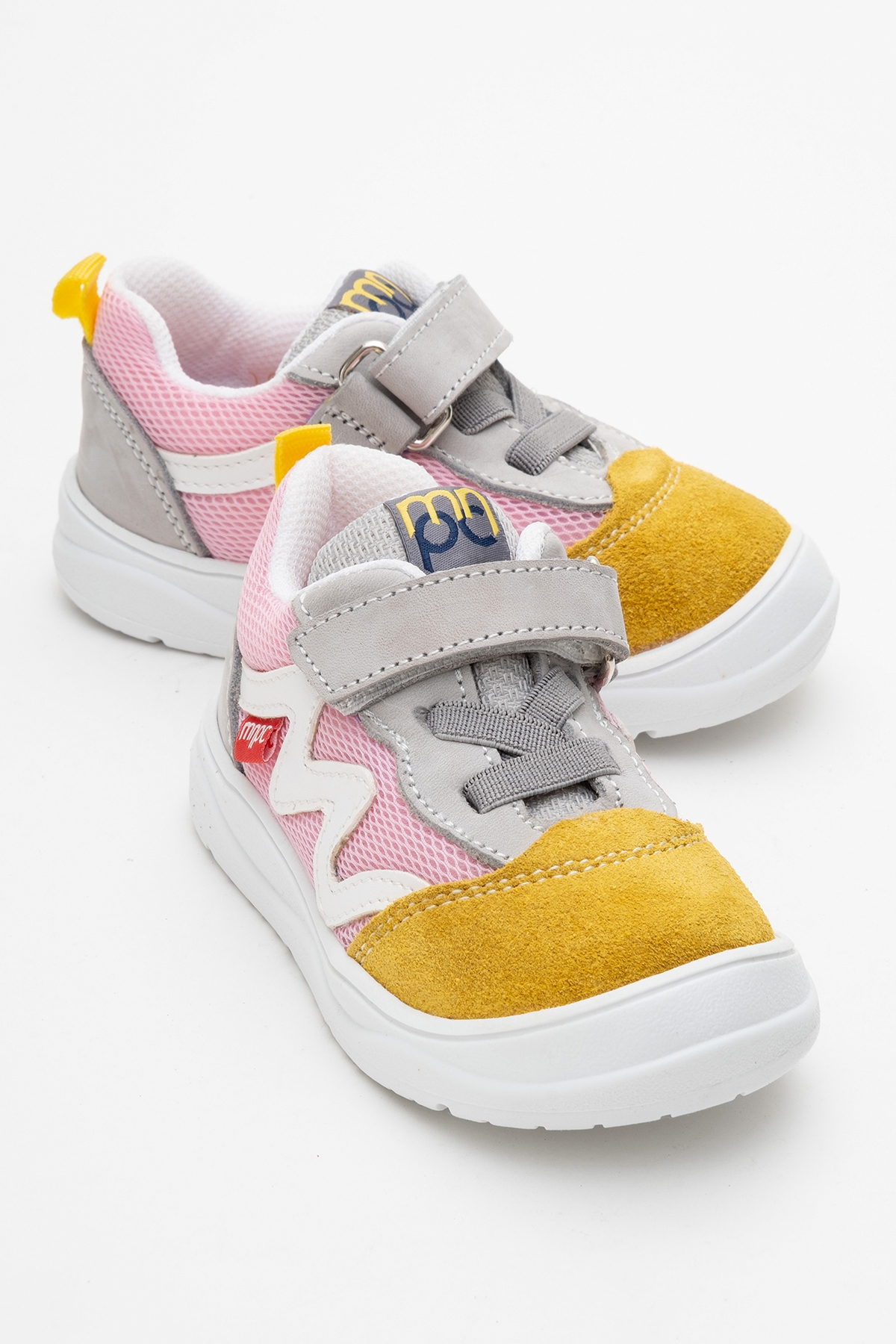 Unisex Çocuk Gri-Sarı Günlük Spor Ayakkabı - Görsel 2