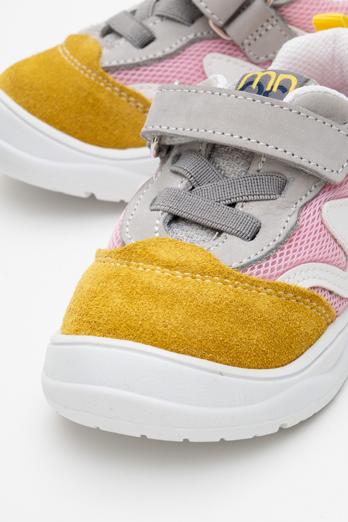 Unisex Çocuk Gri-Sarı Günlük Spor Ayakkabı - Görsel 3