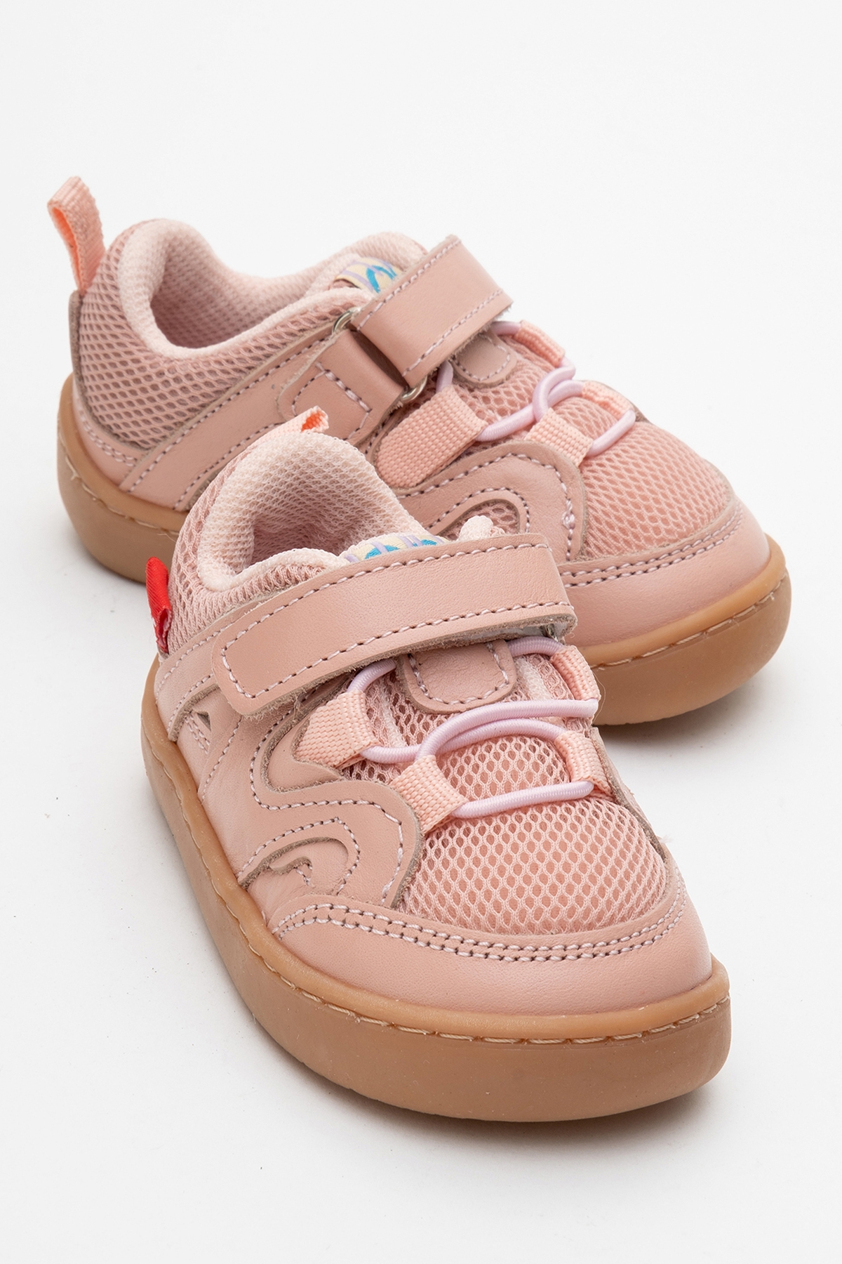 Unisex Çocuk Pudra Hakiki Deri Günlük Ayakkabı - Görsel 2