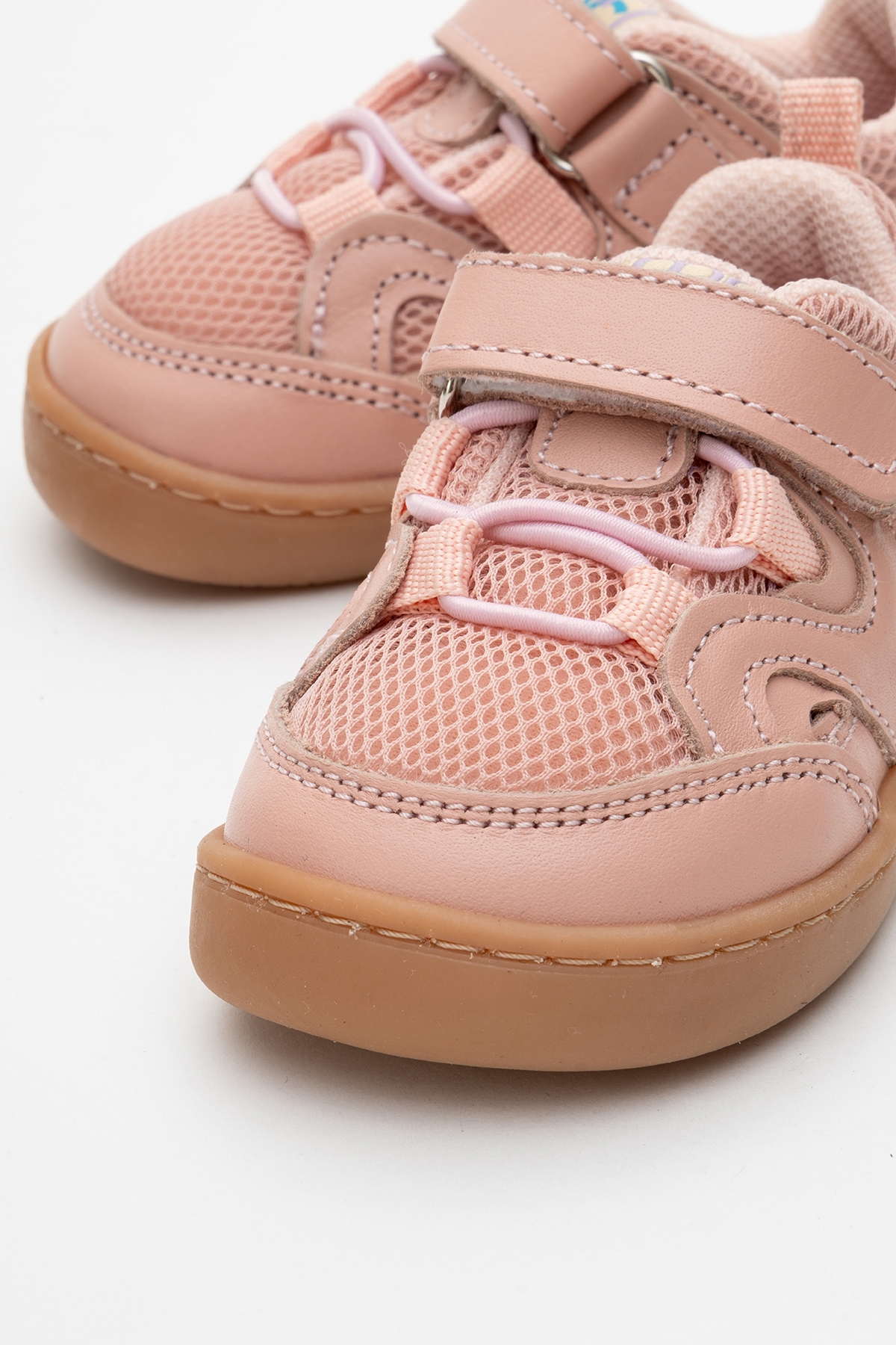 Unisex Çocuk Pudra Hakiki Deri Günlük Ayakkabı - Görsel 3