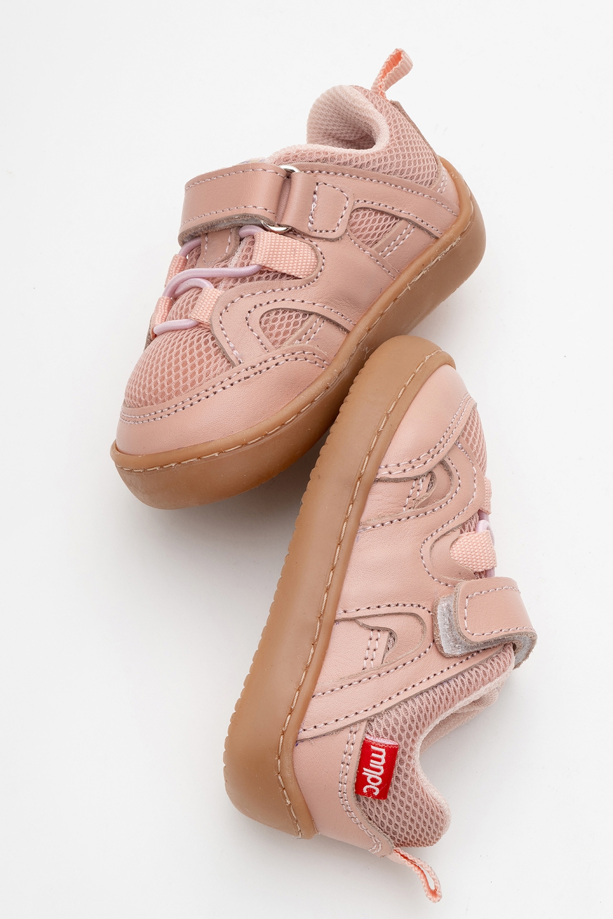 Unisex Çocuk Pudra Hakiki Deri Günlük Ayakkabı - Görsel 5