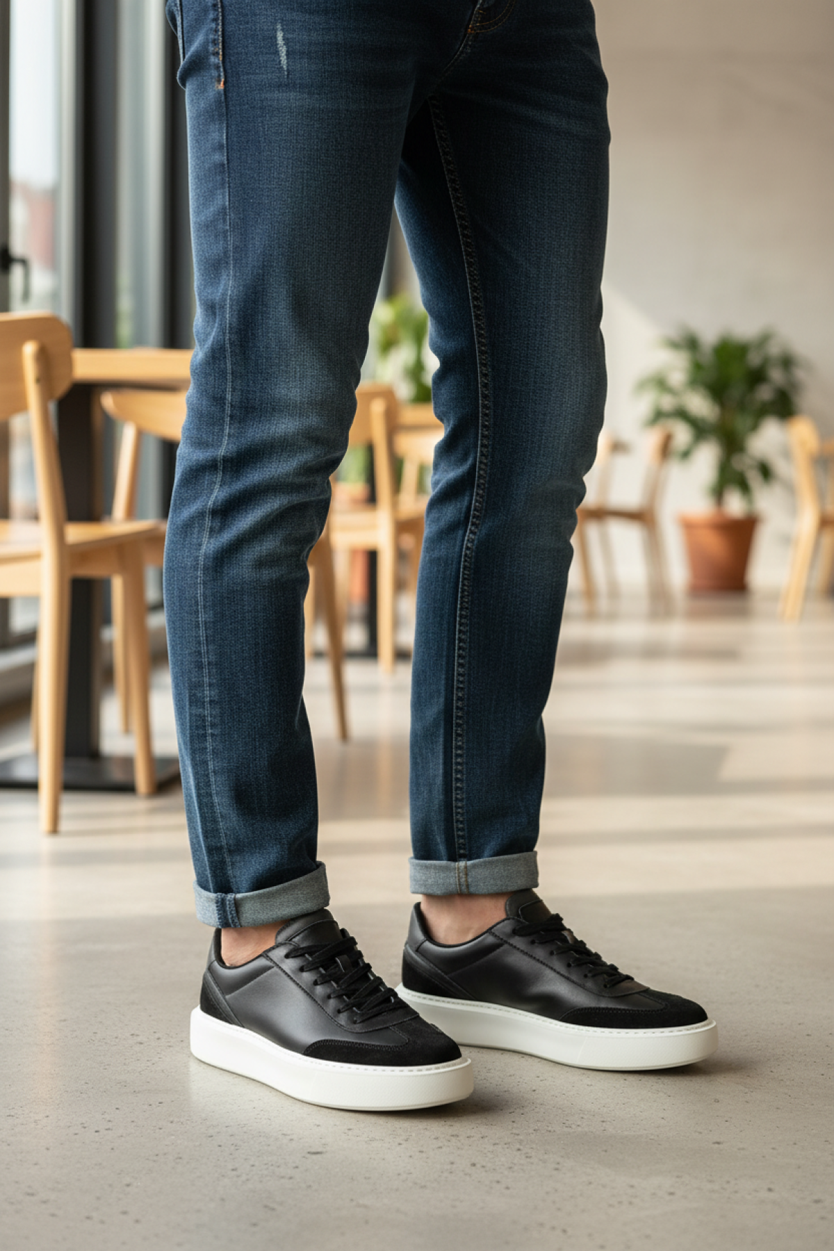 BOLVADIN 5PR Siyah Erkek Sneaker - Görsel 3