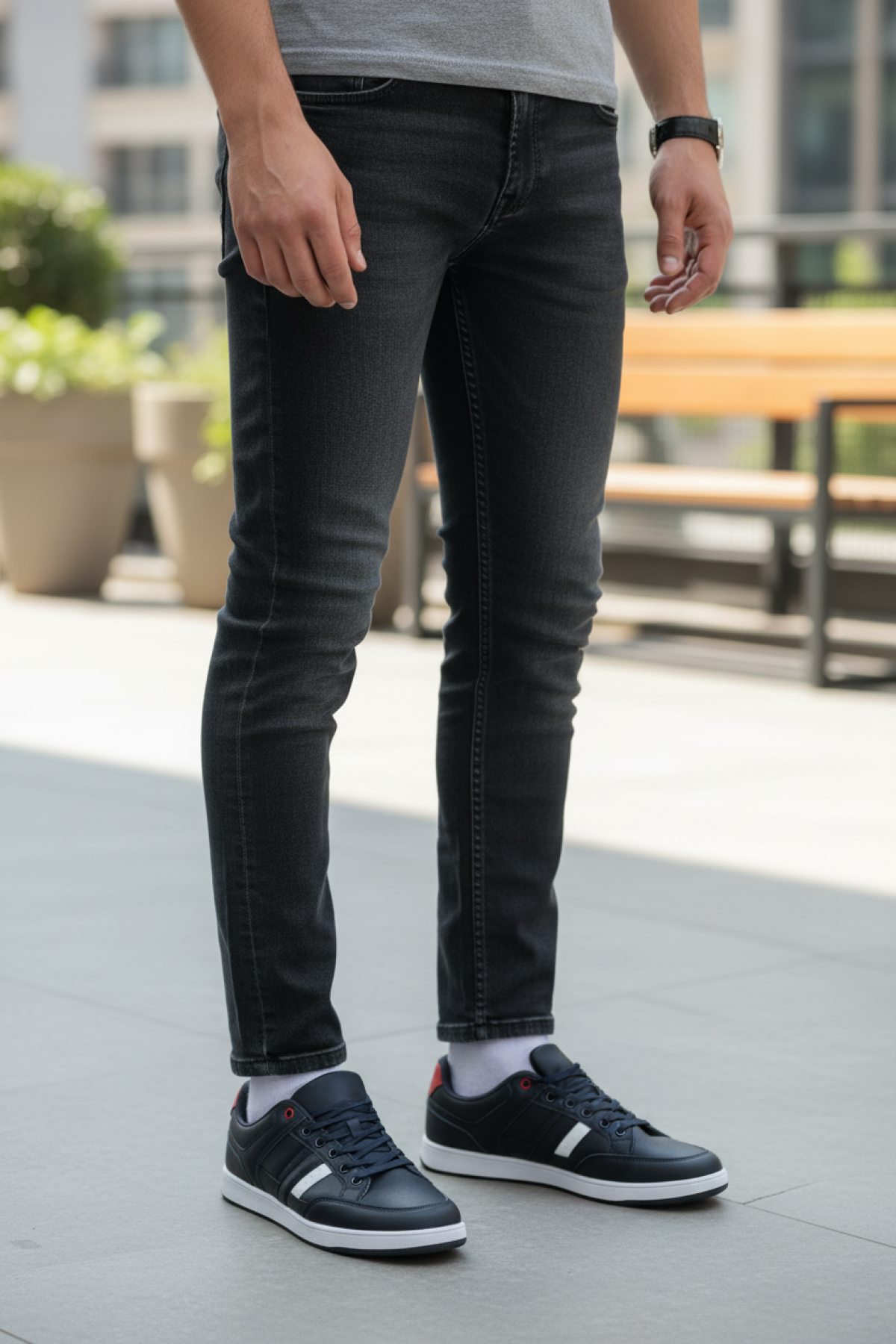 NOWARD 5PR Lacivert Erkek Sneaker - Görsel 3