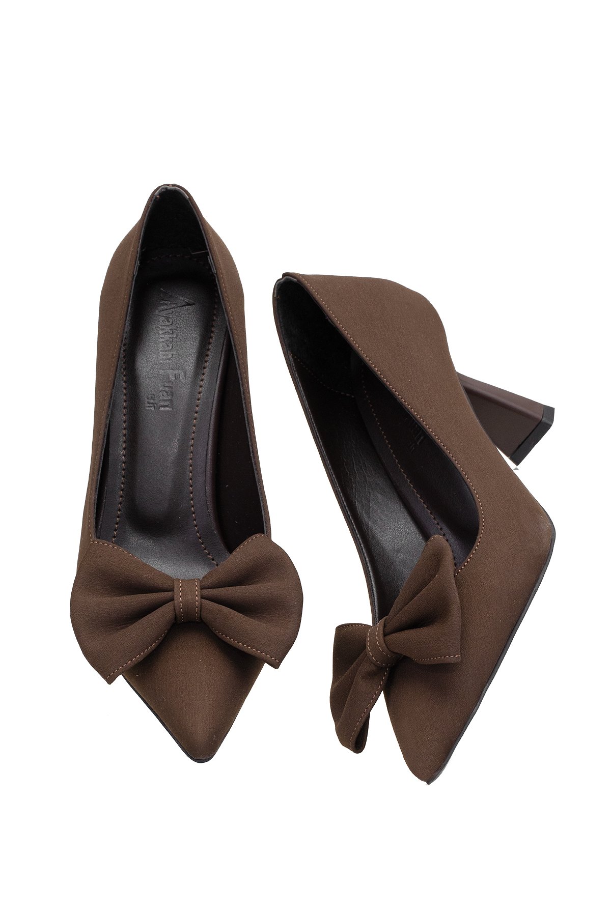 Elit 25KMST1185Z Kadın Klasik Topuklu ayakkabı Kahverengi - Görsel 8