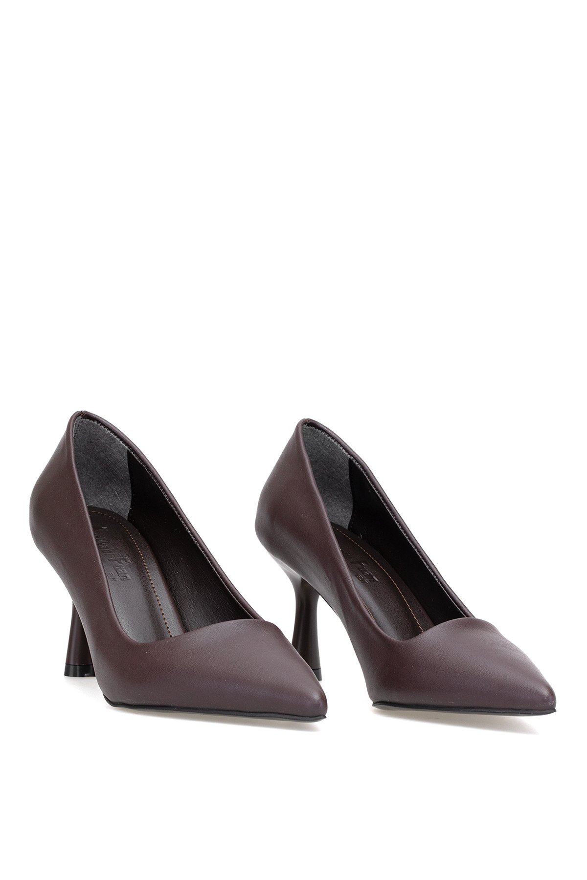 Elit 25KMST1111C Kadın Klasik Topuklu ayakkabı Kahverengi - Görsel 7