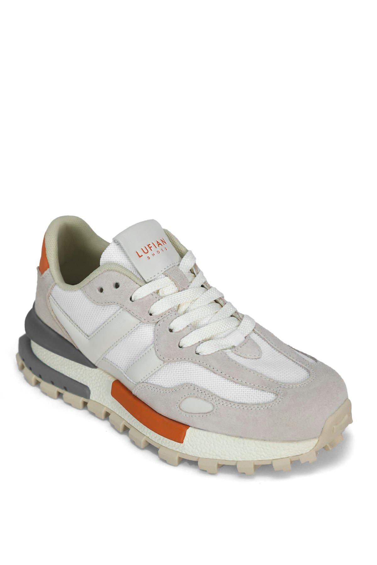 121230035 Stella Kadın Hakiki Deri Klasik Sneaker Taş - Görsel 3