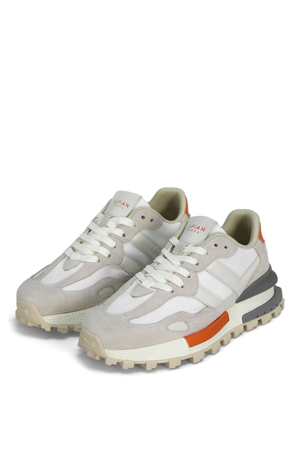 121230035 Stella Kadın Hakiki Deri Klasik Sneaker Taş - Görsel 4