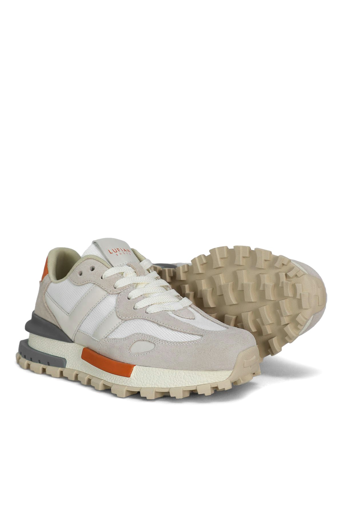 121230035 Stella Kadın Hakiki Deri Klasik Sneaker Taş - Görsel 5