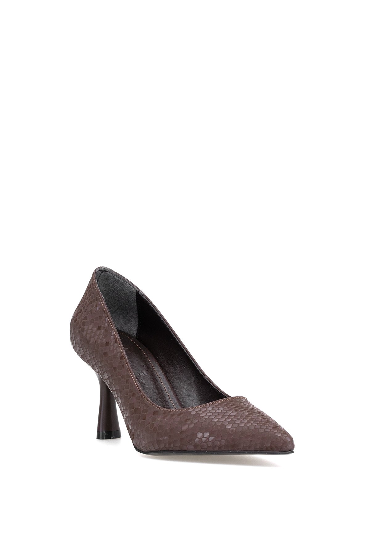 Elit 25KMST1184Y Kadın Klasik Topuklu ayakkabı Kahverengi - Görsel 6