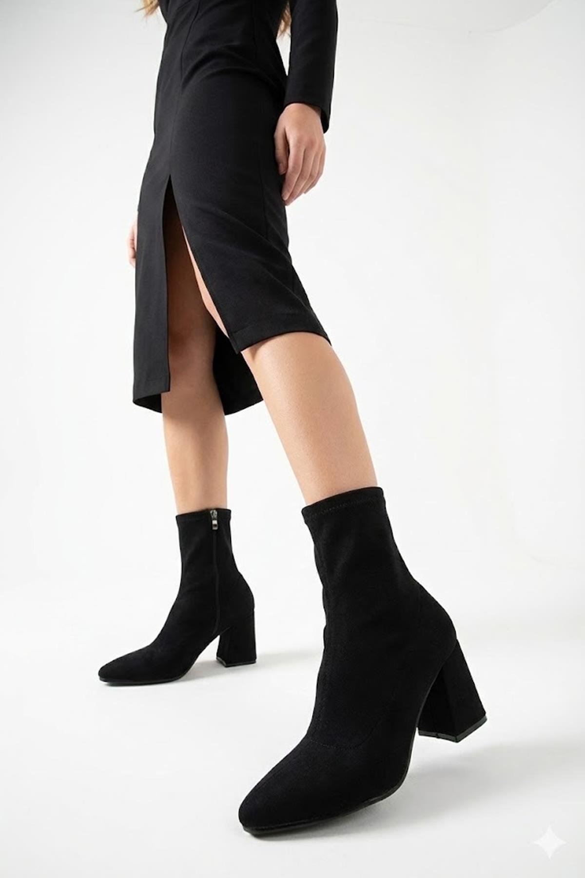 Elit 25KMST1180T Kadın Topuklu Bot Siyah - Görsel 3