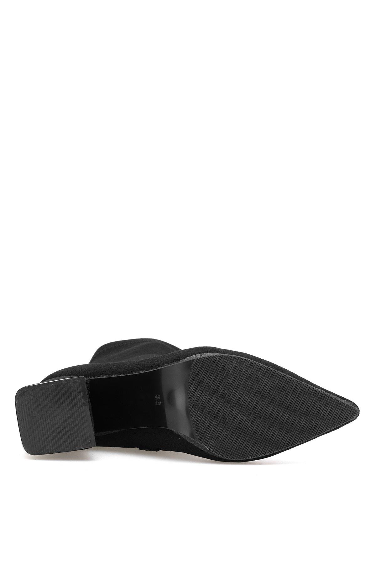 Elit 25KMST1180T Kadın Topuklu Bot Siyah - Görsel 9