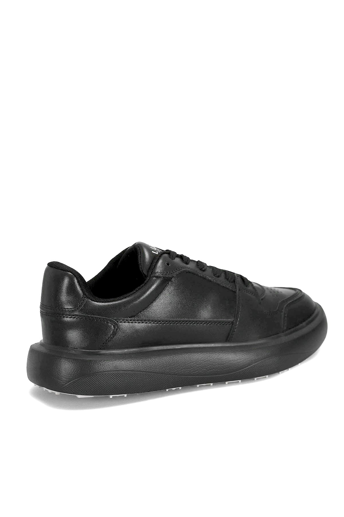 112230251 Mateas Erkek Hakiki Deri Klasik Sneaker Siyah - Görsel 4