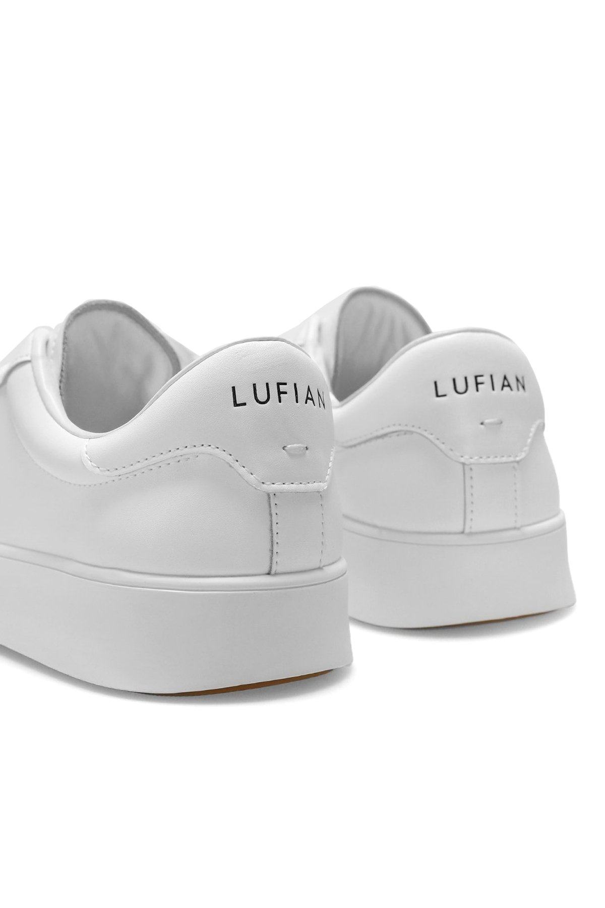 112230224 Anton Erkek Hakiki Deri Klasik Sneaker Beyaz - Görsel 5