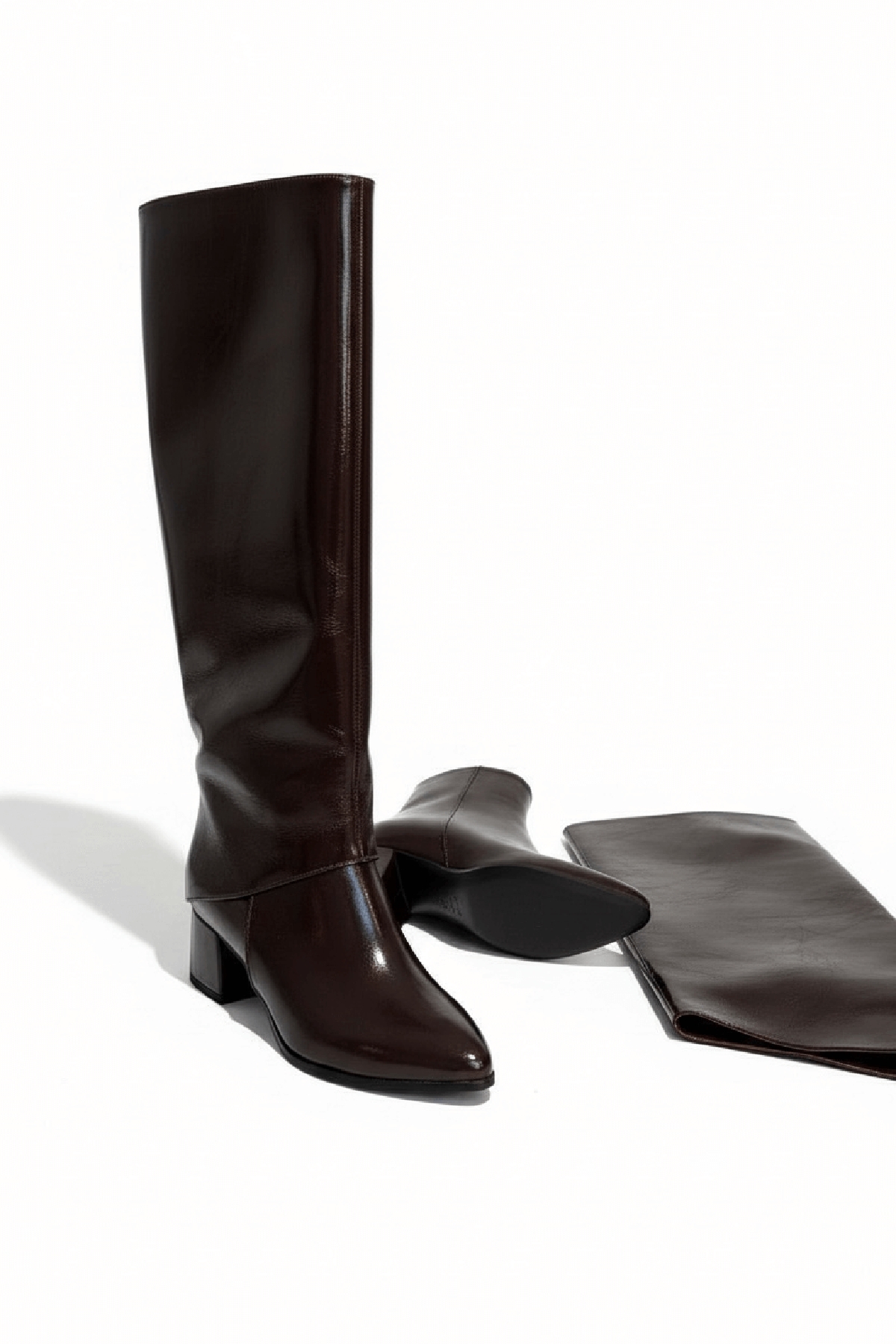 Lash Kahverengi Rugan Tak-Çıkar Konçlu (5 cm Topuk Boyu ) Günlük Kullanım Bot Ve Çizme - Görsel 3