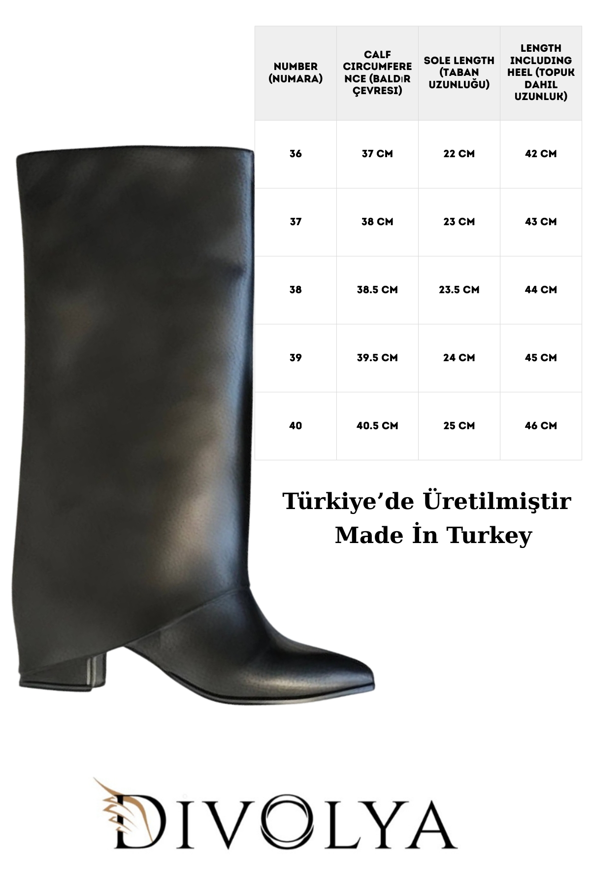 Lash Siyah Mat Tak-Çıkar Konçlu (5 cm Topuk Boyu ) Günlük Kullanım Bot Ve Çizme - Görsel 4