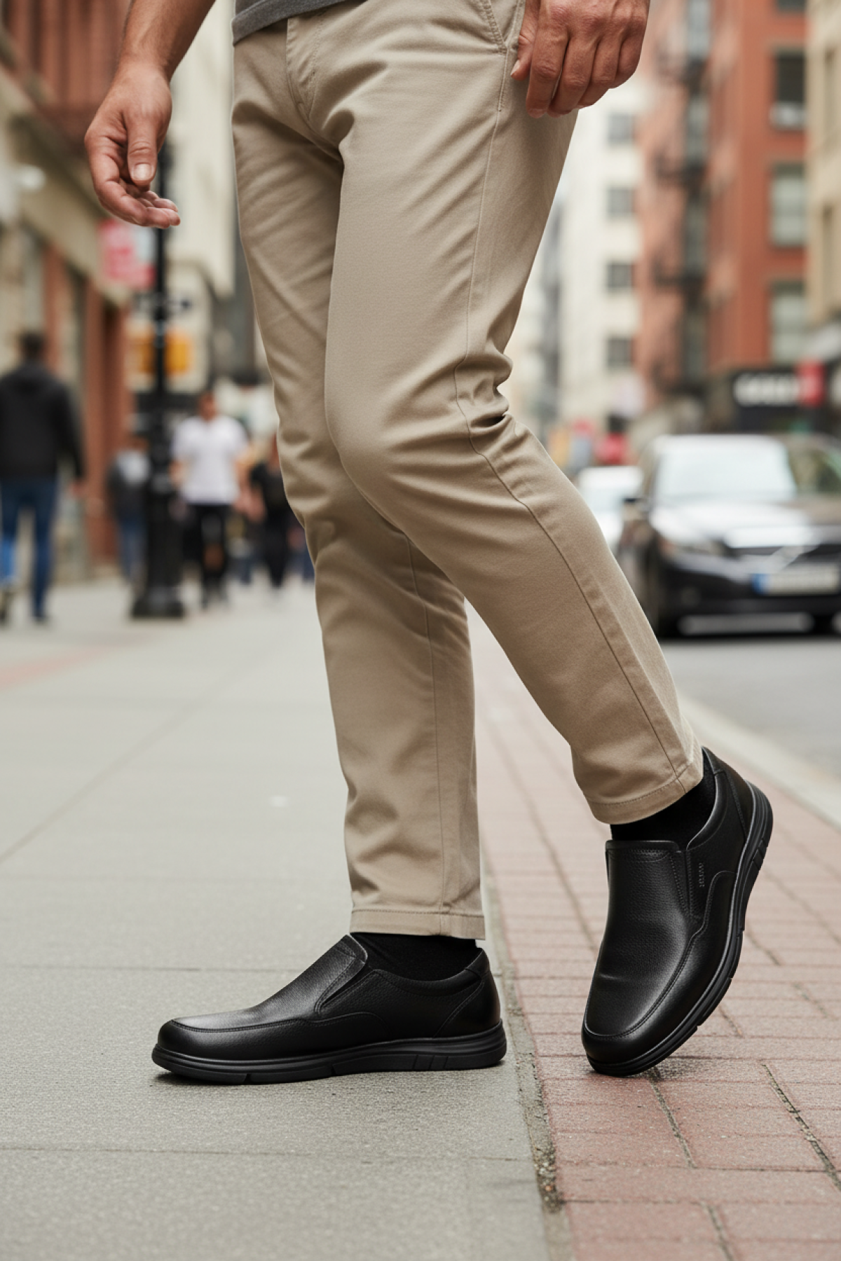 DAREN FLG 5PR Siyah Erkek Rahat Ayakkabı - Görsel 3