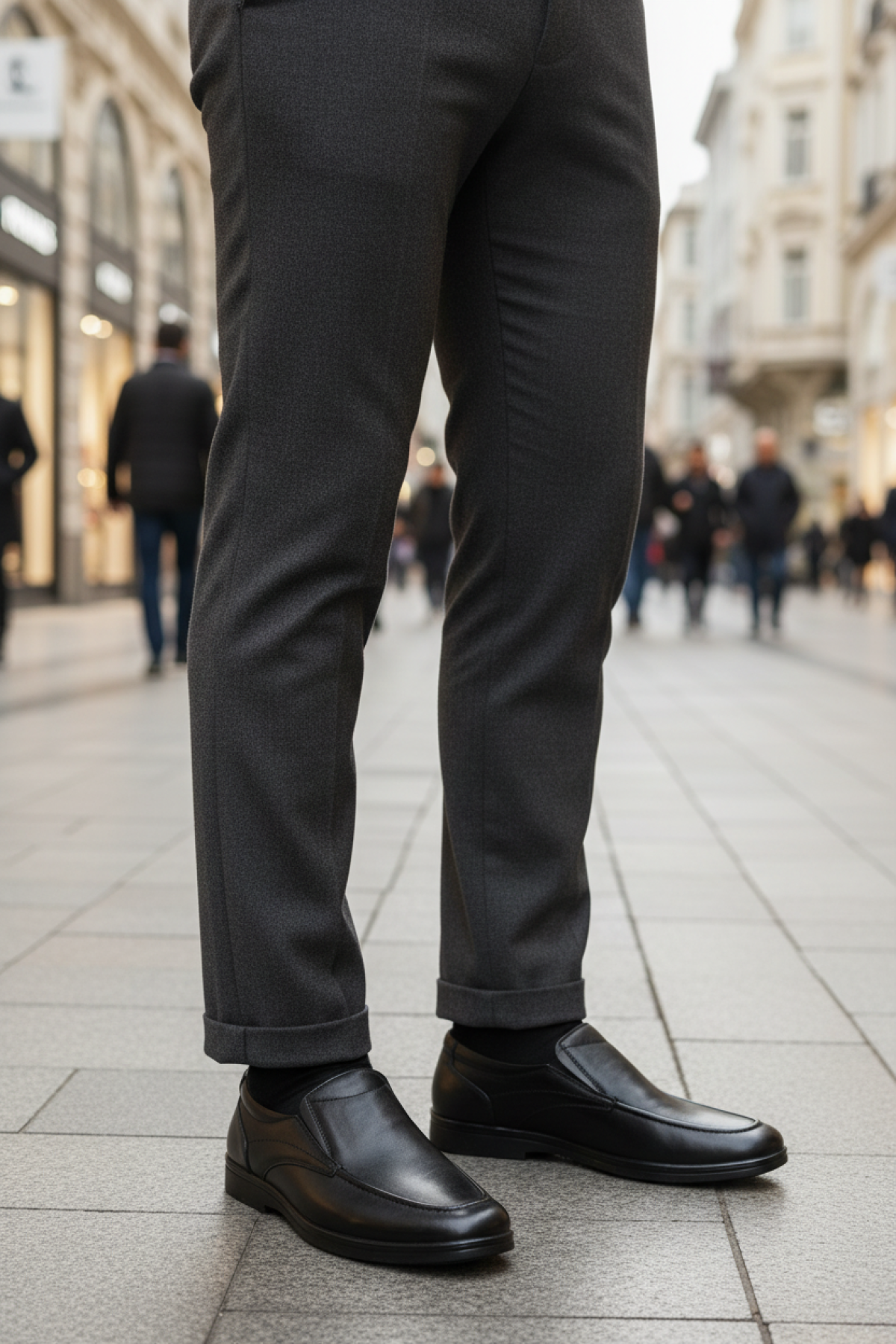 102582.M 5PR Siyah Erkek Rahat Ayakkabı - Görsel 3