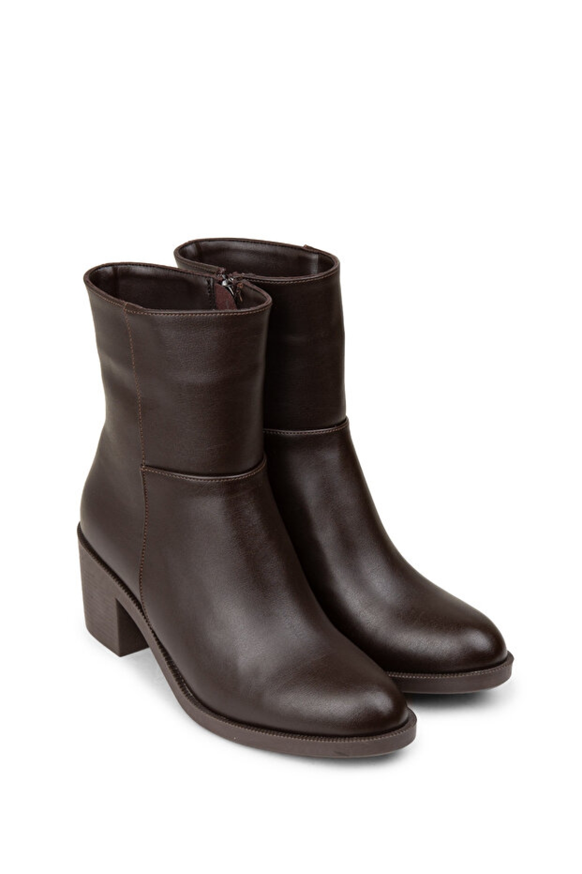 224572 Kalın Topuklu Fermualı Kadın Günlük Bot - Görsel 3