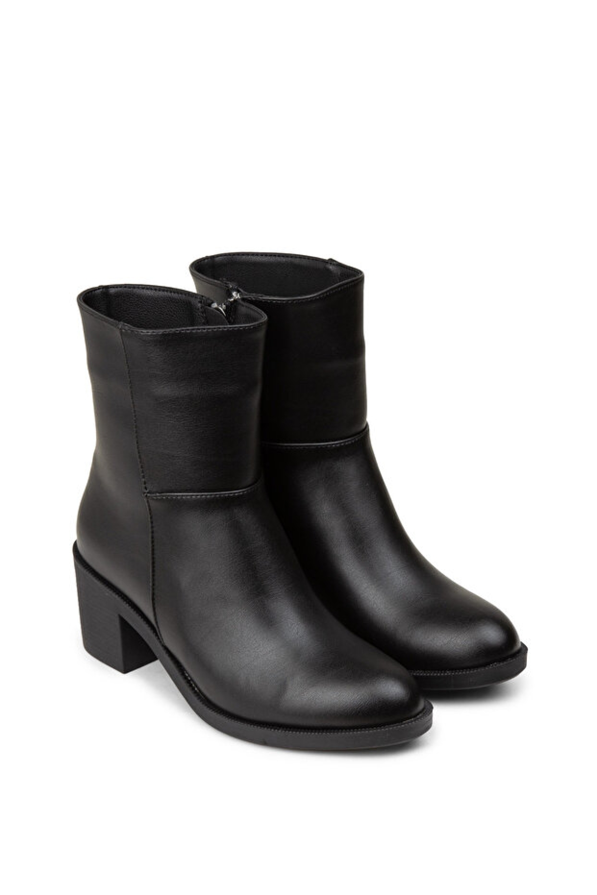224572 Kalın Topuklu Fermualı Kadın Günlük Bot - Görsel 3