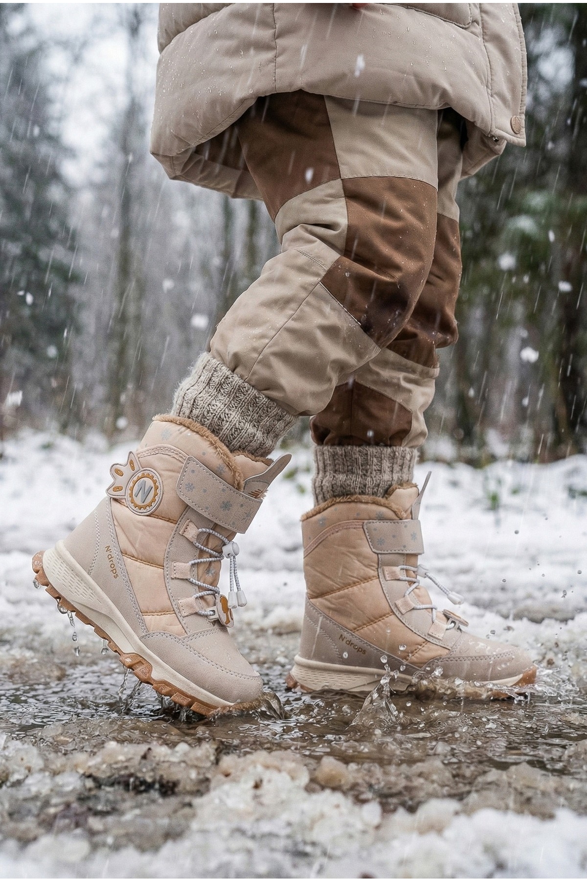 TWİNKLE İçi Kürklü Bağcıklı ve Cırtlı Kız Çocuk Bot - Görsel 8