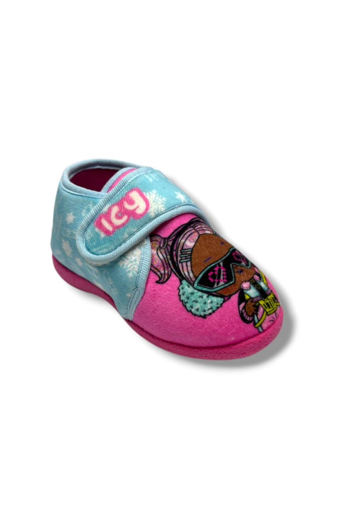 Akınal 1008-26 LoL Figürlü Cırtlı Kız Çocuk Ev Ayakkabı 26-32 - Görsel 2