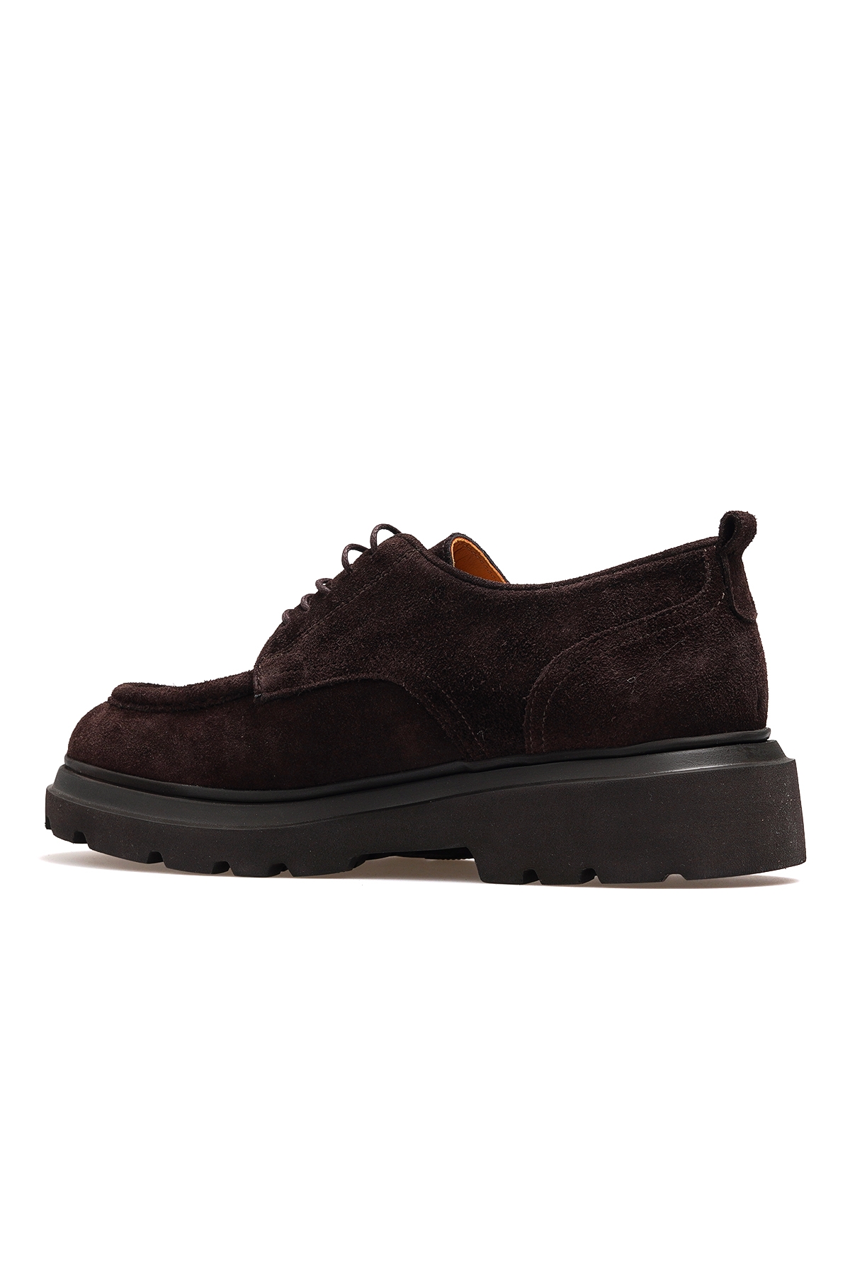 Erkek Hakiki Deri Casual Günlük Ayakkabı 25k Ykm-54083 M Kahve Nubuk - Görsel 4