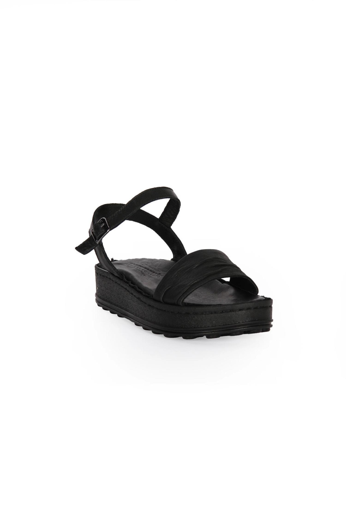 D25Ys-2590 Kadın Deri Sandalet - Görsel 5