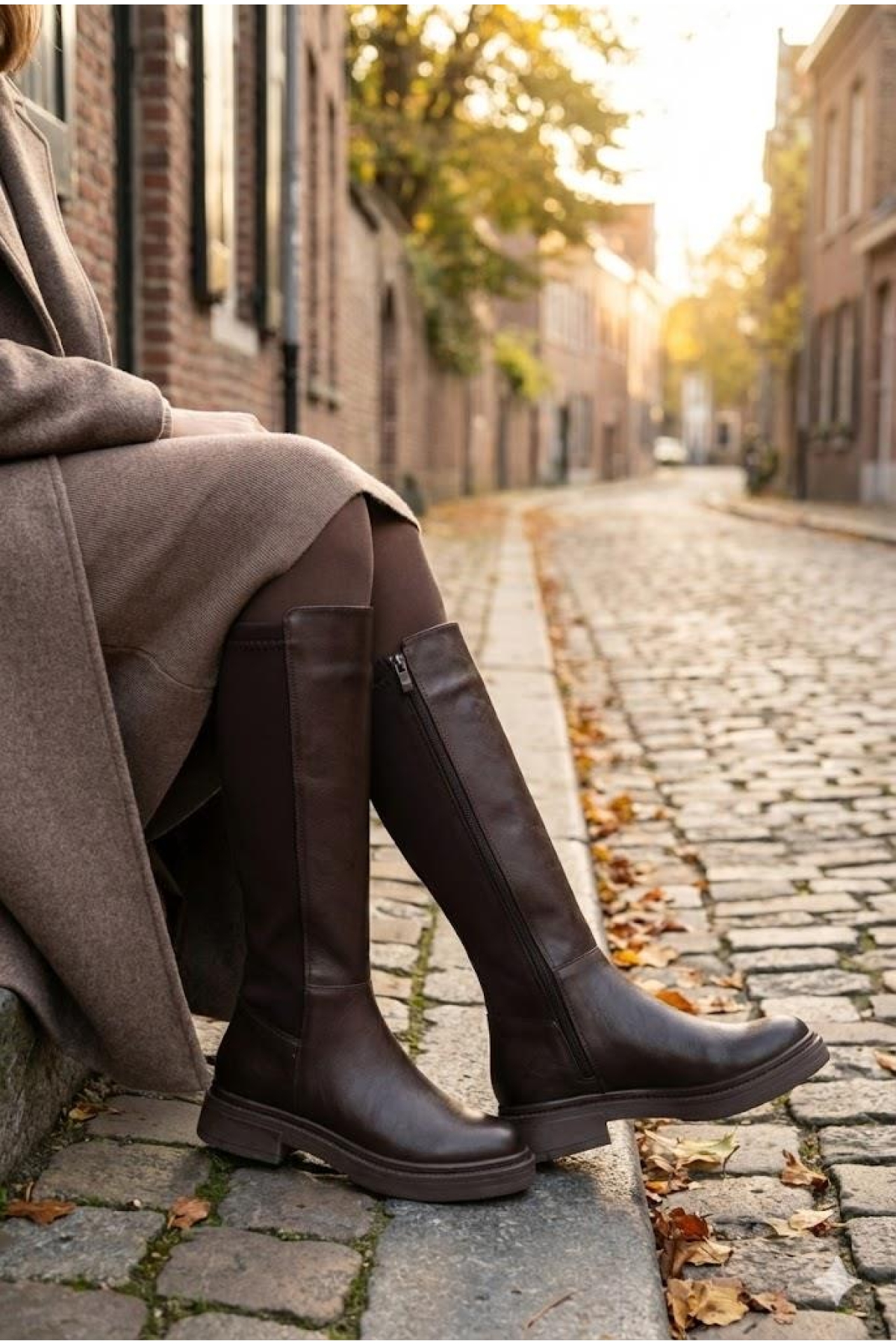 2009 Ventes Rahat Kaymaz Taban Streç Boğazlı Fermuarlı Kadın Çizme - Görsel 3