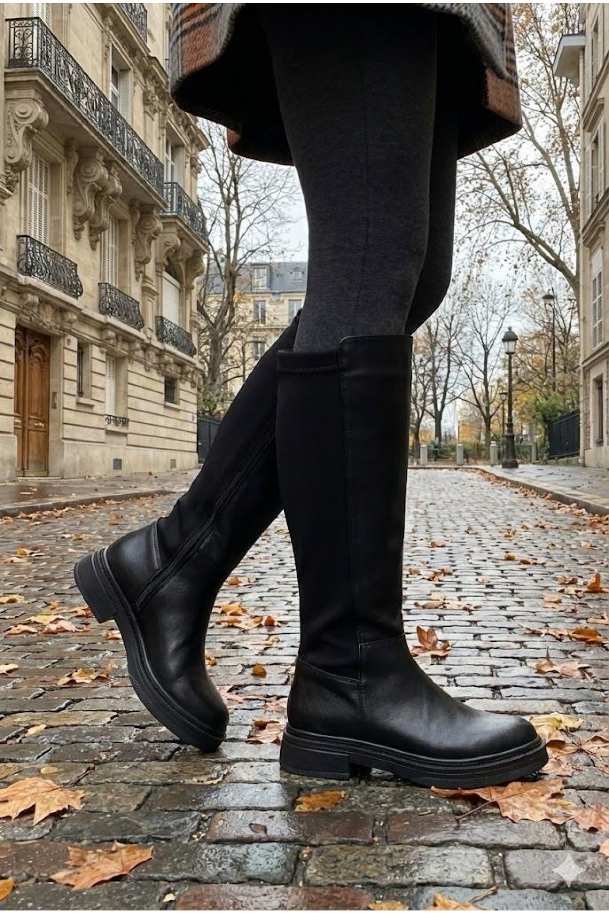 2009 Ventes Rahat Kaymaz Taban Streç Boğazlı Fermuarlı Kadın Çizme - Görsel 4