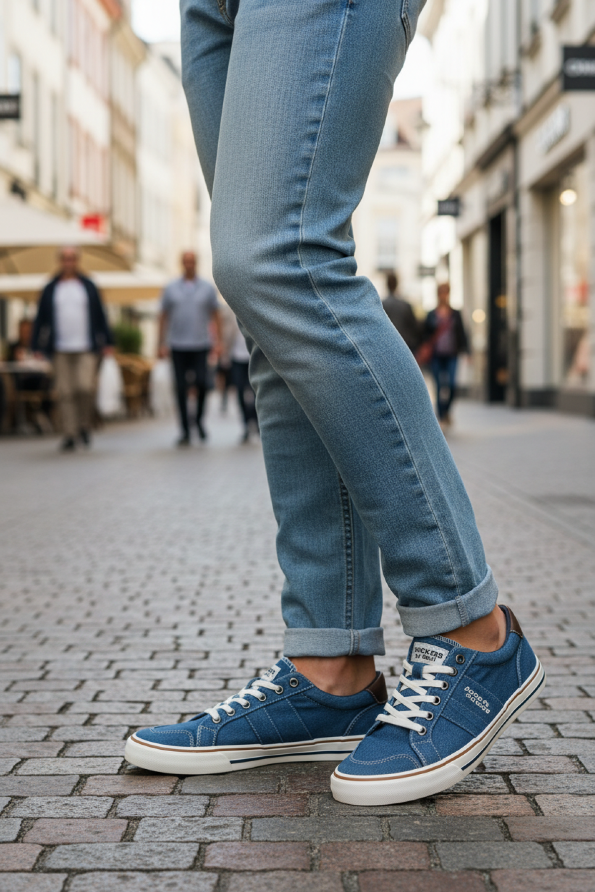 238545 5FX Mavi Erkek Sneaker - Görsel 3