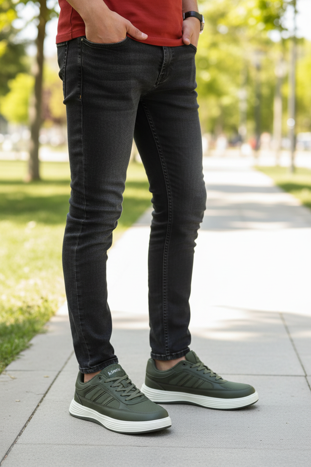 EINTHOVEN 5FX Haki Erkek Günlük Ayakkabı - Görsel 3