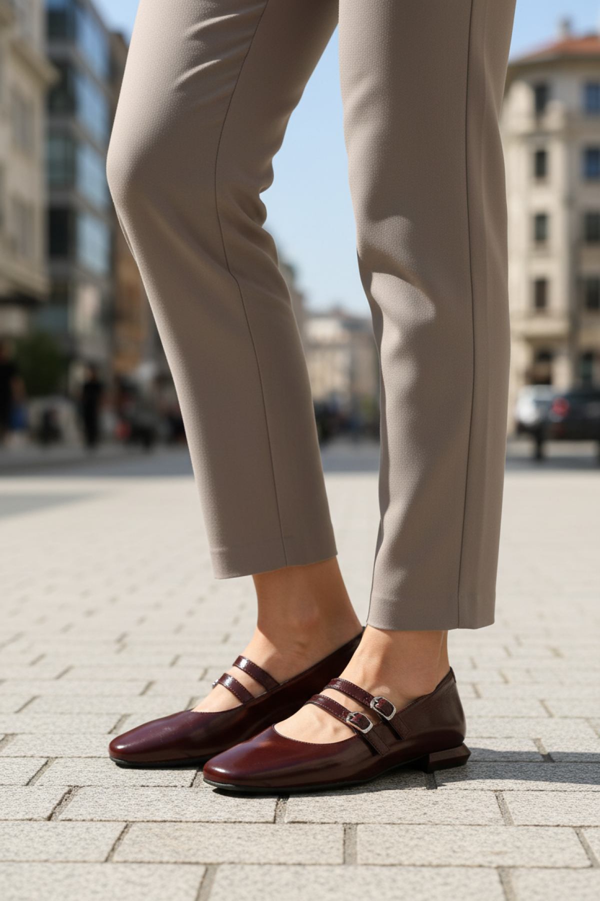 INCI TAN 5PR Bordo Kadın Babet - Görsel 3