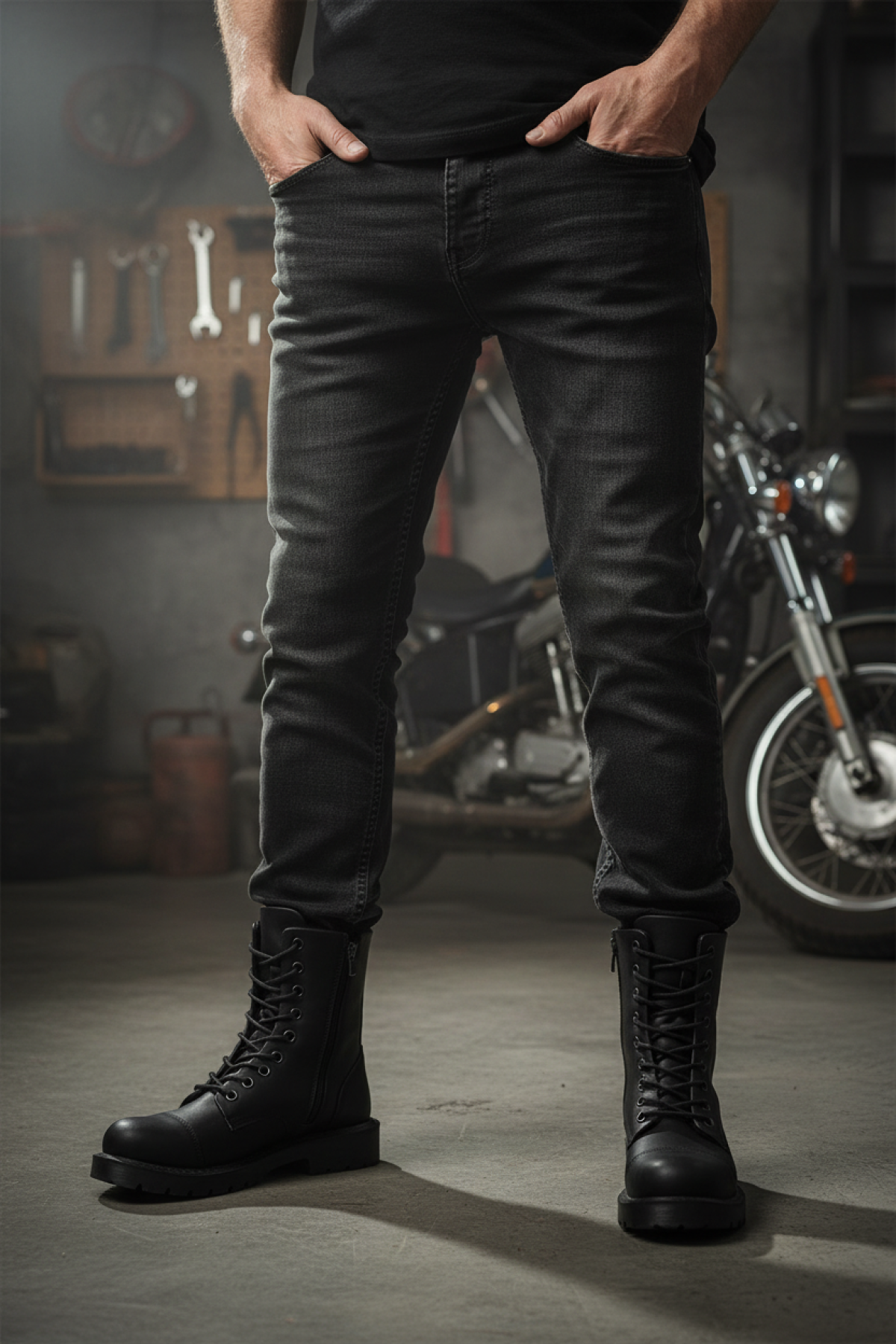 Kinetix SUAREZ 4PR Siyah Erkek Biker Bot - Görsel 3