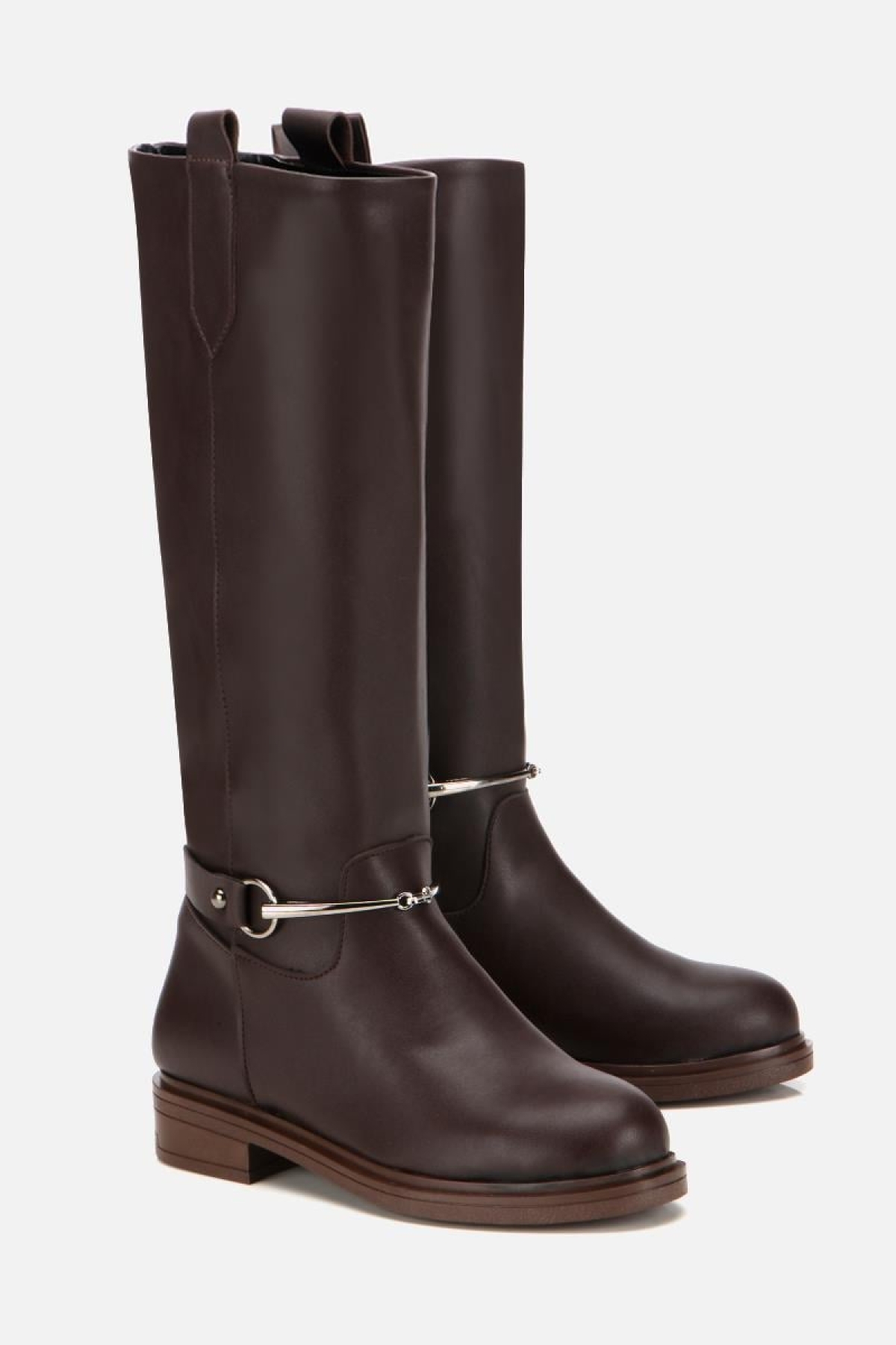 Kadın Kahverengi Zincir Detaylı Çizme - Görsel 3