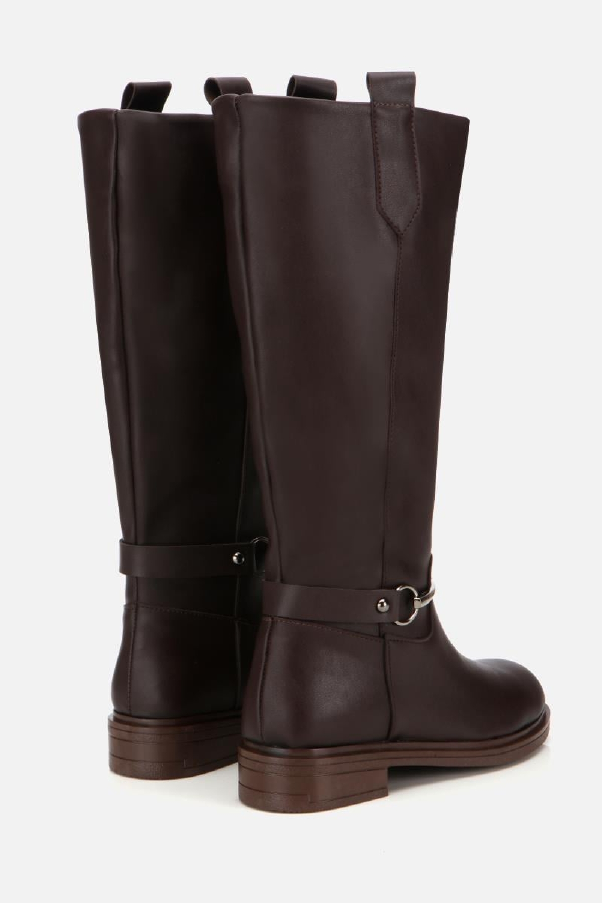 Kadın Kahverengi Zincir Detaylı Çizme - Görsel 4