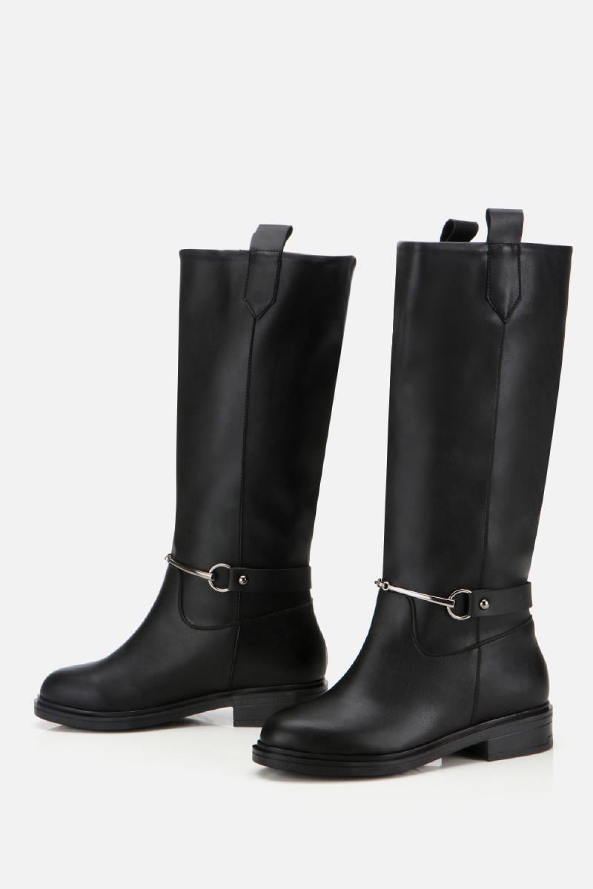 Kadın Siyah Zincir Detaylı Çizme - Görsel 5