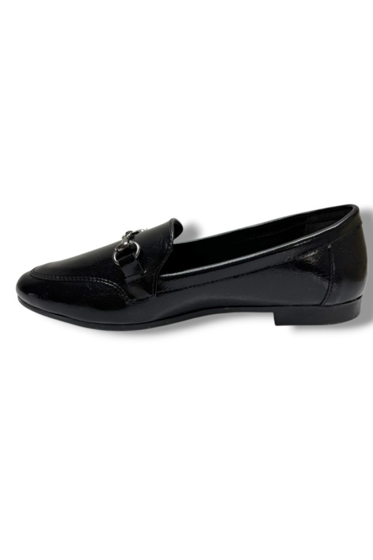 C-Shoes 228-26 Yıkama Cilt Deri İnce Metal Toka Kadın Ayakkabı - Görsel 4