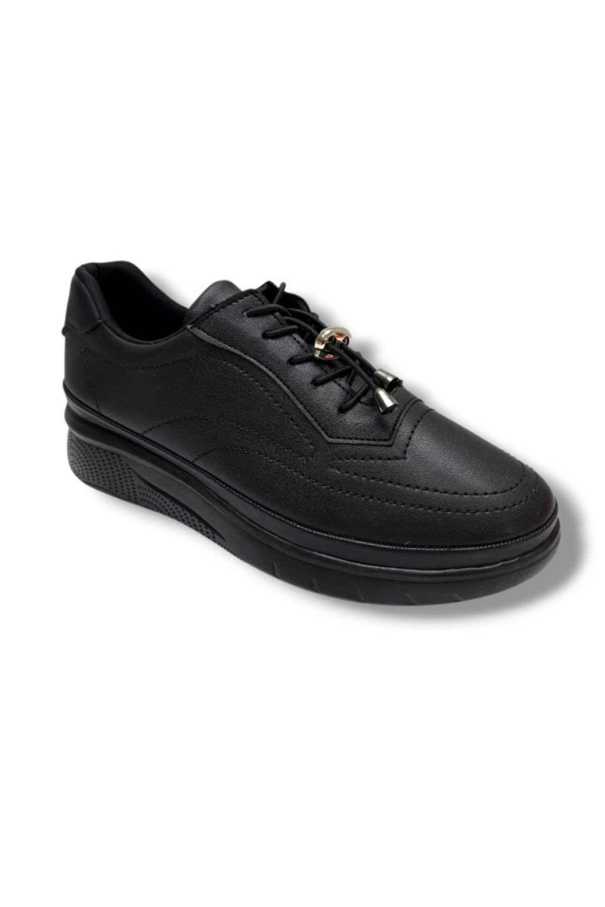 C-Shoes 3428-26 Cilt Deri Anatomik Bağcıklı Kadın Comfort Ayakkabı 38-40 - Görsel 2