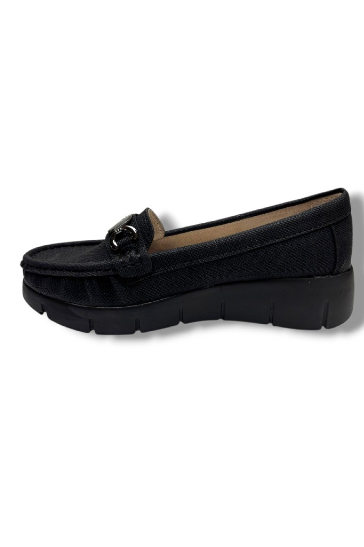 C-Shoes SL420-26 Baskı Kot Deri V Toka Comfort Kadın Ayakkabı - Görsel 4