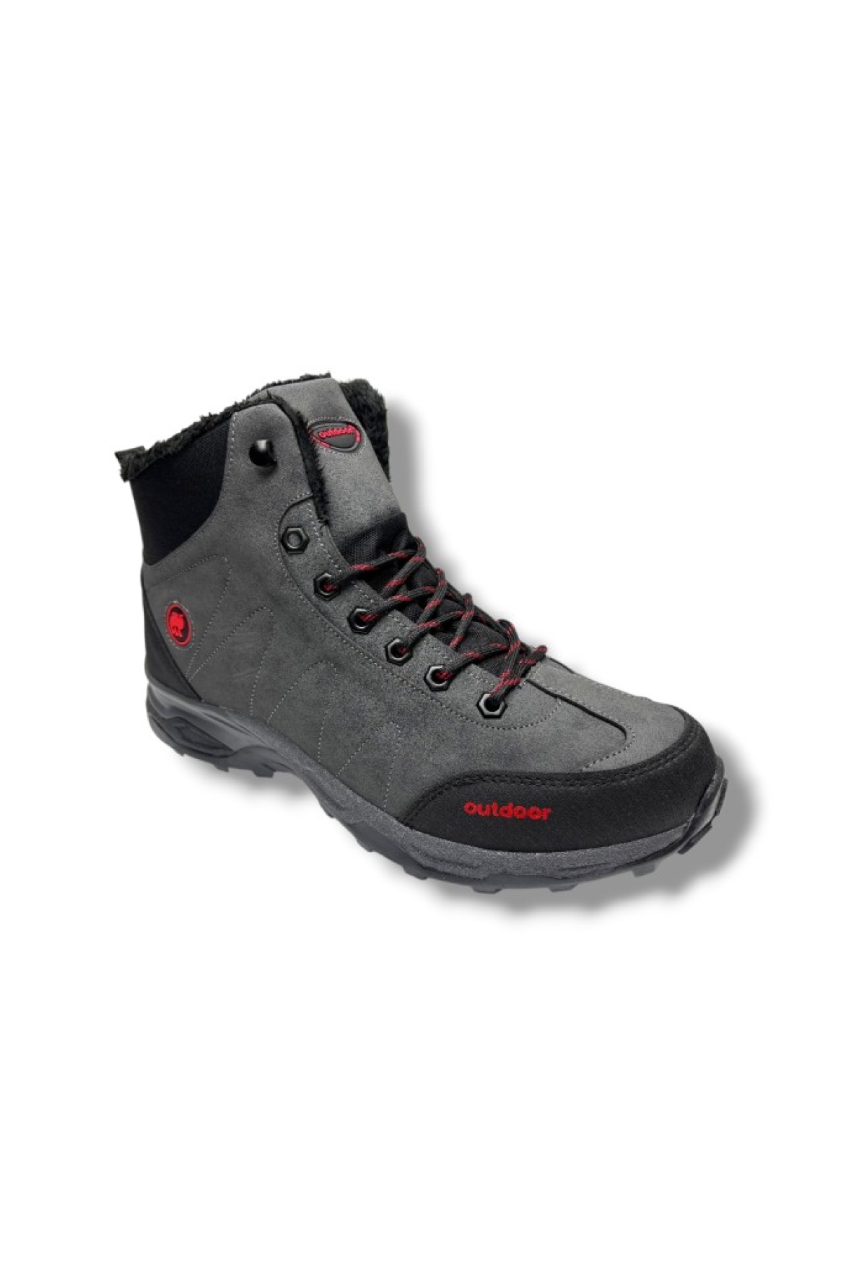 4058-26 Anatomik İçi Kürklü Outdoor Erkek Bot Füme Siyah 45-47 - Görsel 2