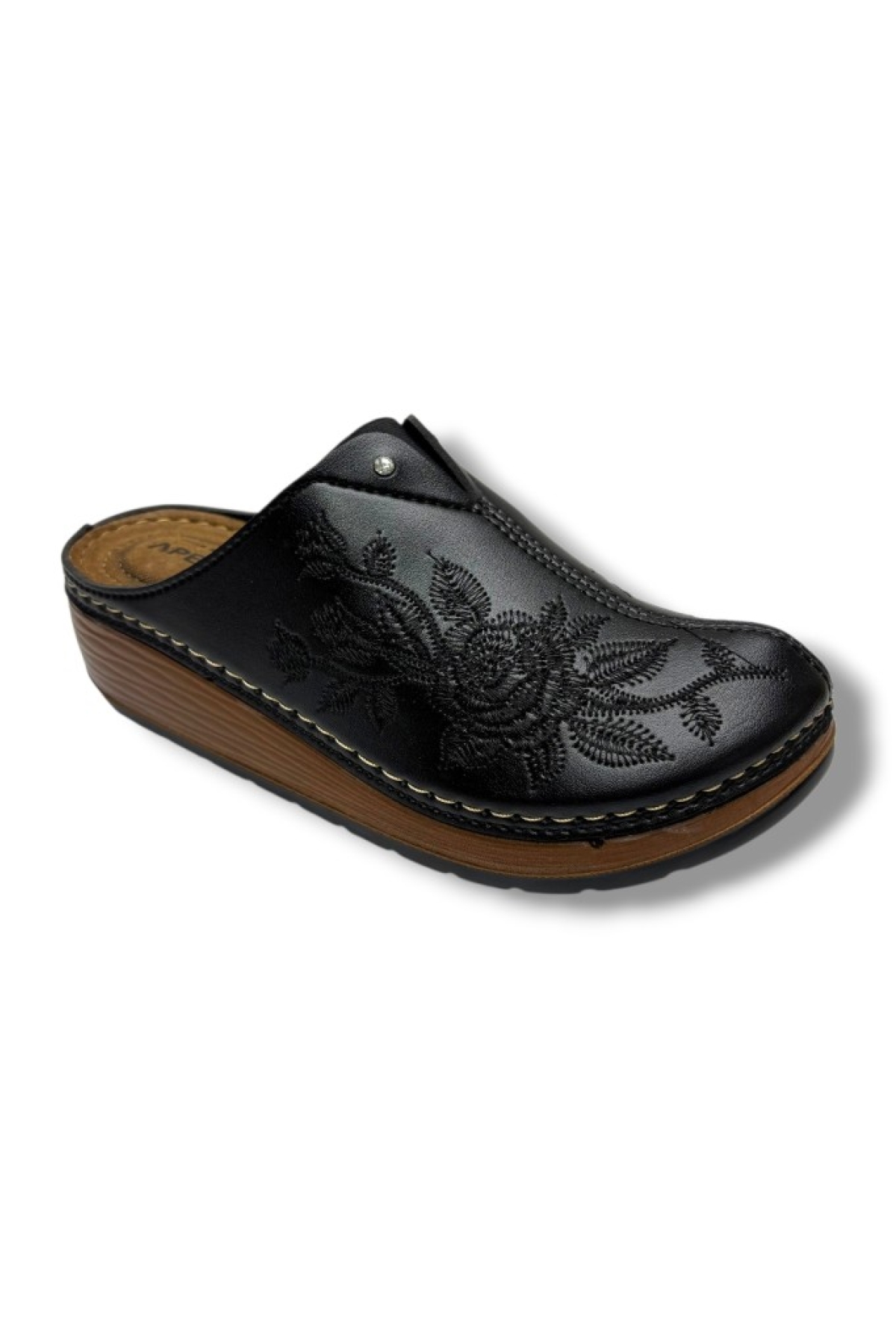 Apella Safir 797-26 Gül İşlemeli Anatomik Sabo Kadın Terlik model görseli